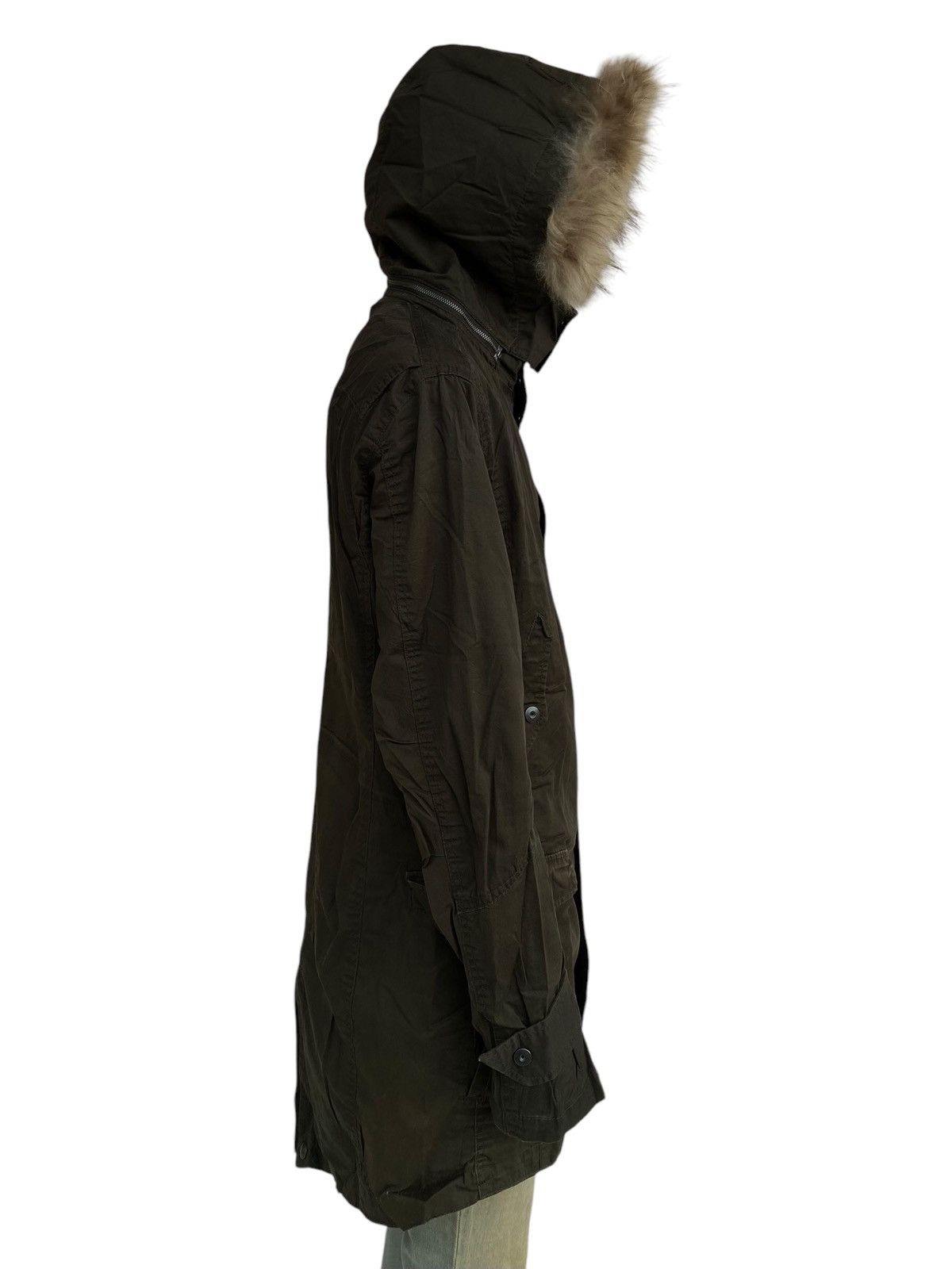 If Six Was Nine 2000s Nicole Club For Man - Fur Raccoon Hoodie Cargo Jacket Size US L / EU 52-54 / 3 - 4 Thumbnail