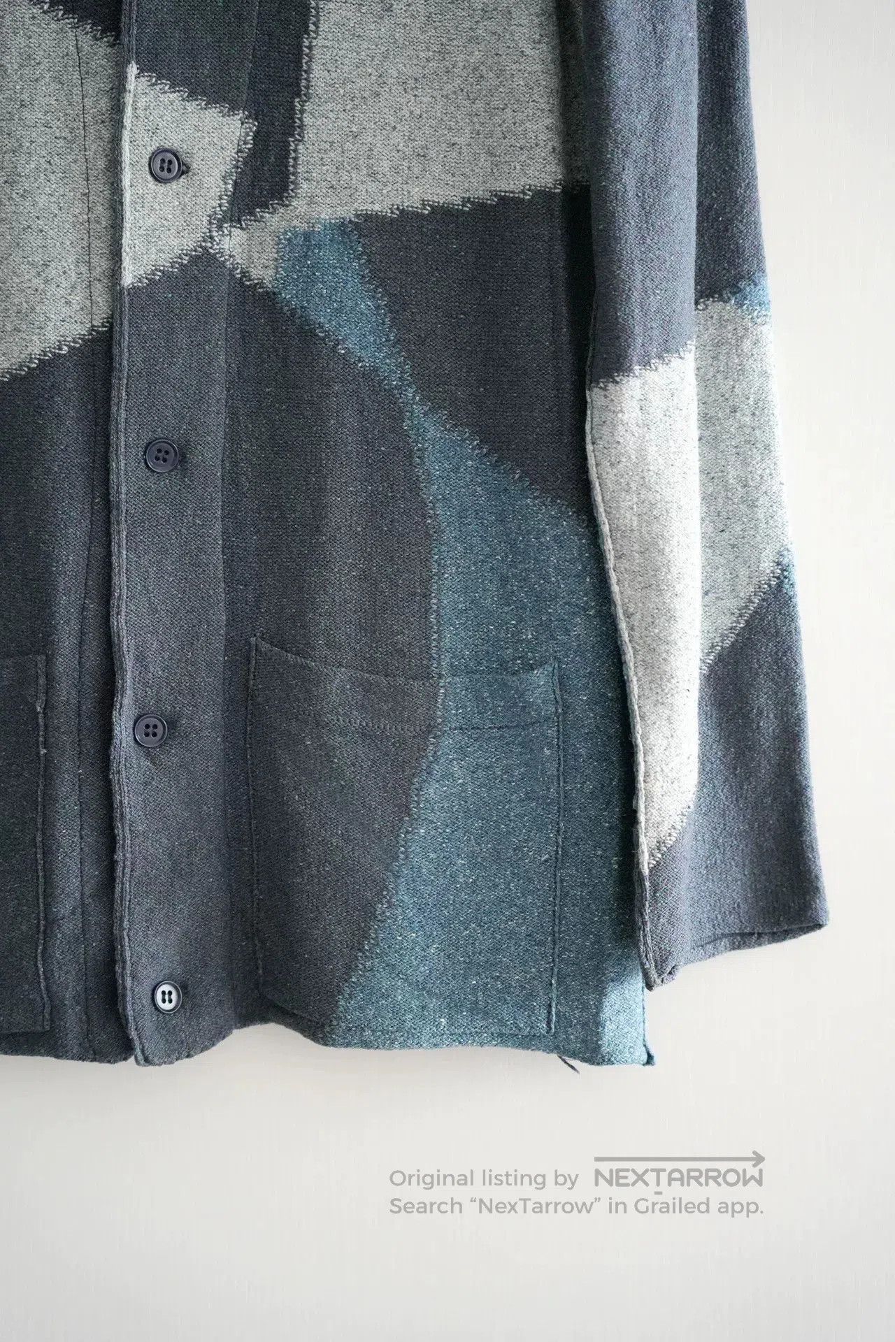 Yohji Yamamoto Yohji Yamamoto Geometric Silk Cardigan. Size US M / EU 48-50 / 2 - 4 Thumbnail