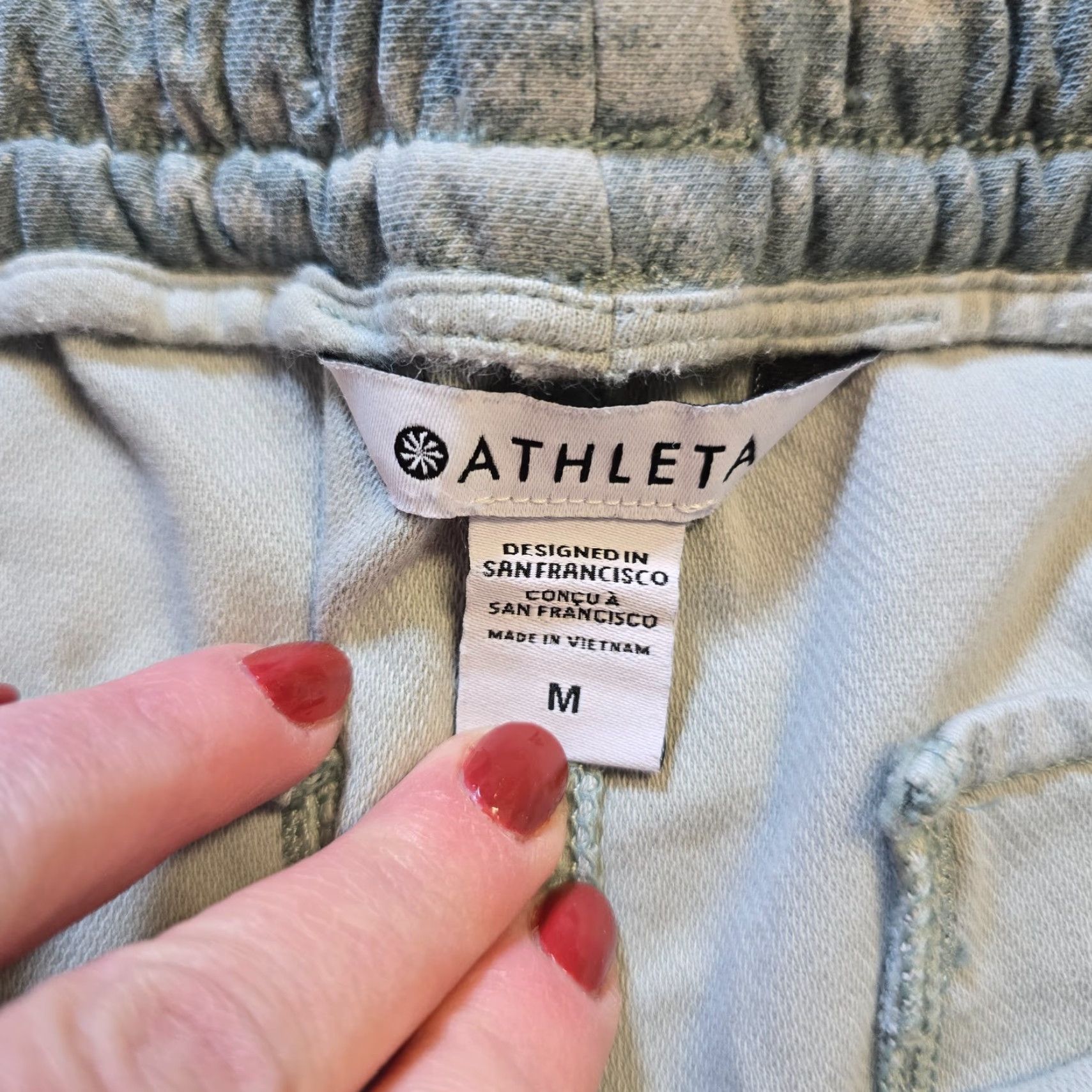 Athleta Athleta Pants Womens Medium Blue Farallon Jogger Pull On Spandex Lounge Comfort Size 32" / US 10 / IT 46 - 4 Thumbnail