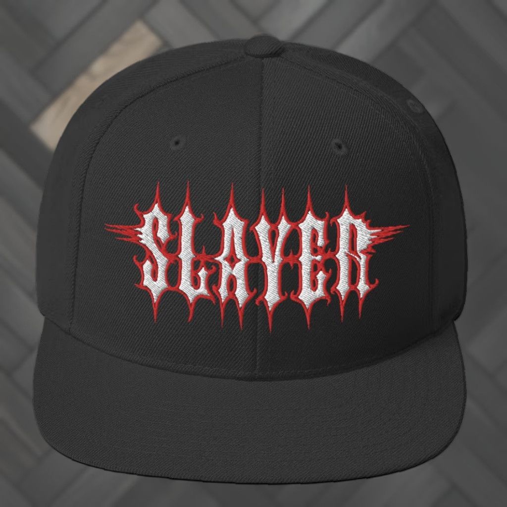 Logo 7 Slayer Hat Snapback Black Men One Size Adjustable Music Logo Officially Licensed Size ONE SIZE - 1 Preview