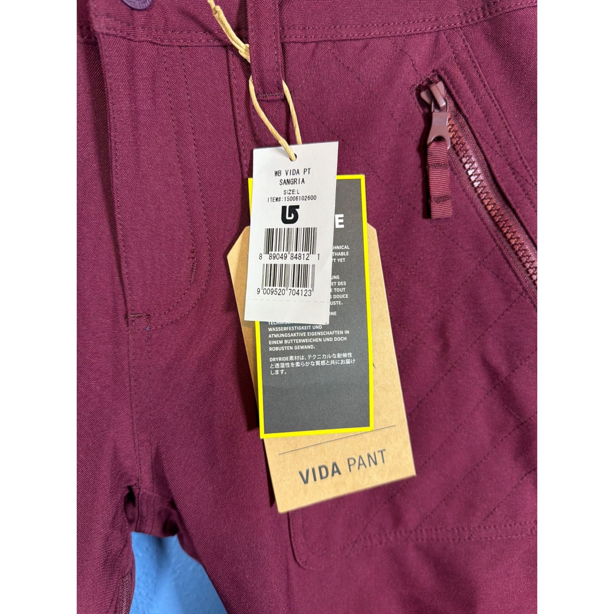 Burton NWT Burton Dry Ride Snowboard Ski Vida Pants Women's Large W Size 34" / US 12 / IT 48 - 14 Thumbnail