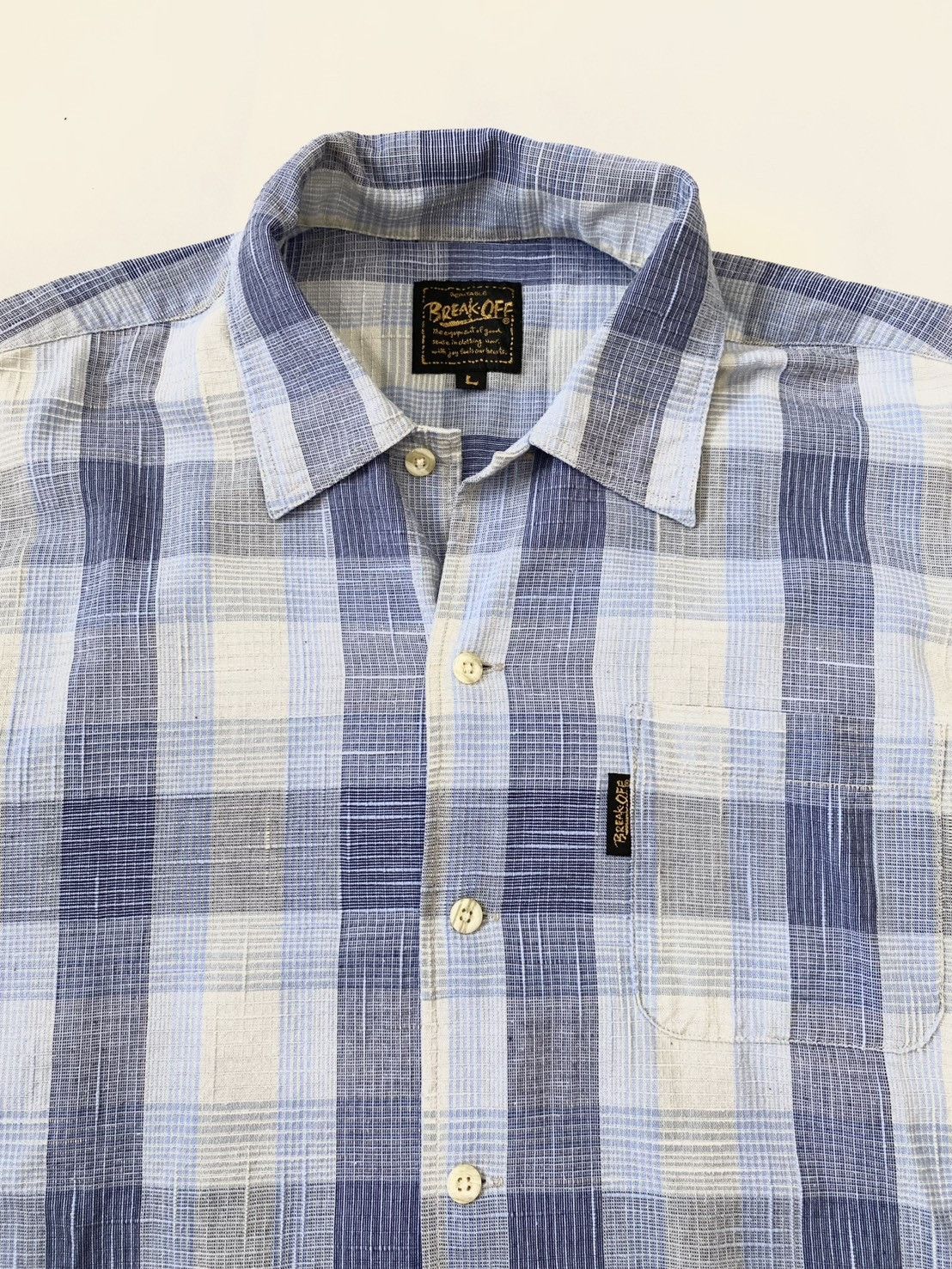 Vintage Vintage Break Off Plaid Shirt Size US L / EU 52-54 / 3 - 2 Thumbnail