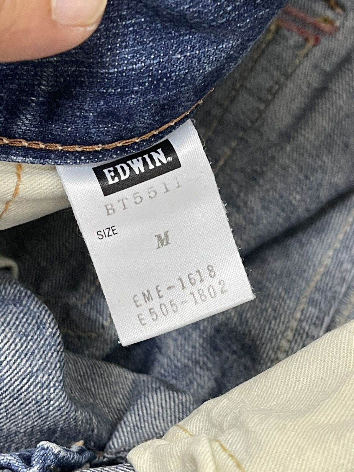 If Six Was Nine Flare Jeans Edwin Japan Distress Low Rise Boot Cut 2🟦0 Size US 30 / EU 46 - 18 Thumbnail