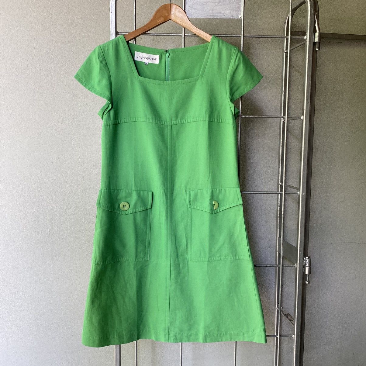 YVES Saint Laurent Green Dress
