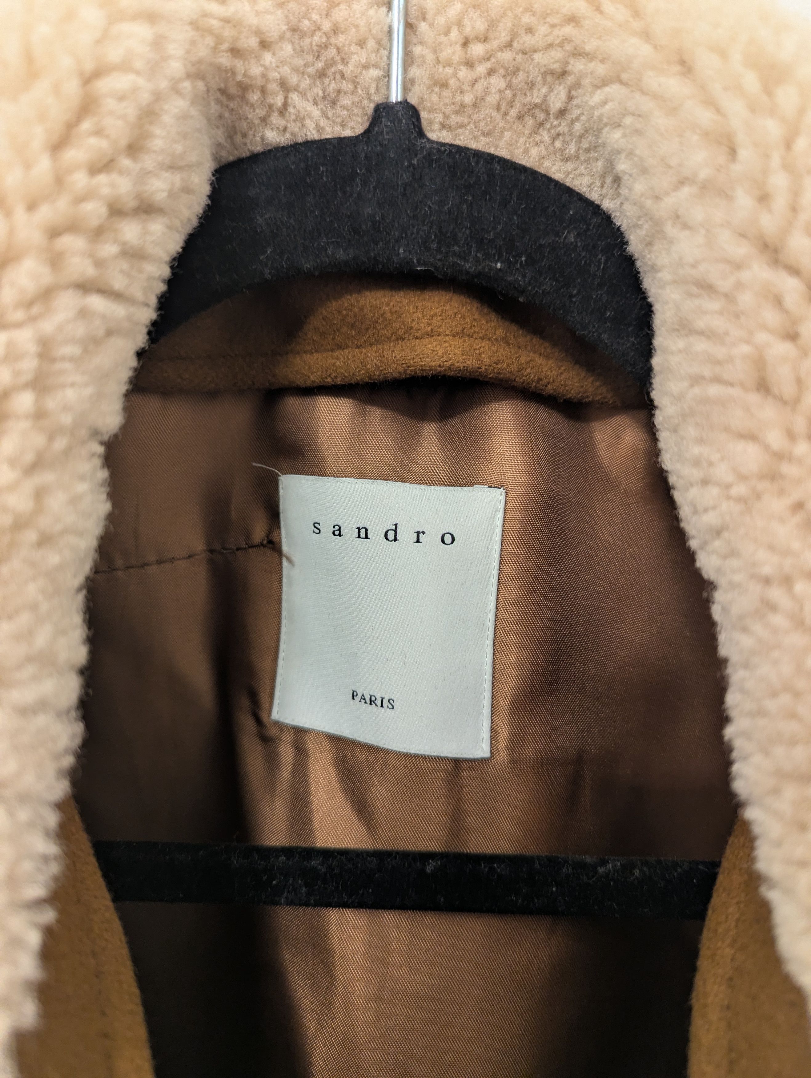 Sandro Sandro Shearling-Collar Aviator Jacket Size US L / EU 52-54 / 3 - 2 Thumbnail