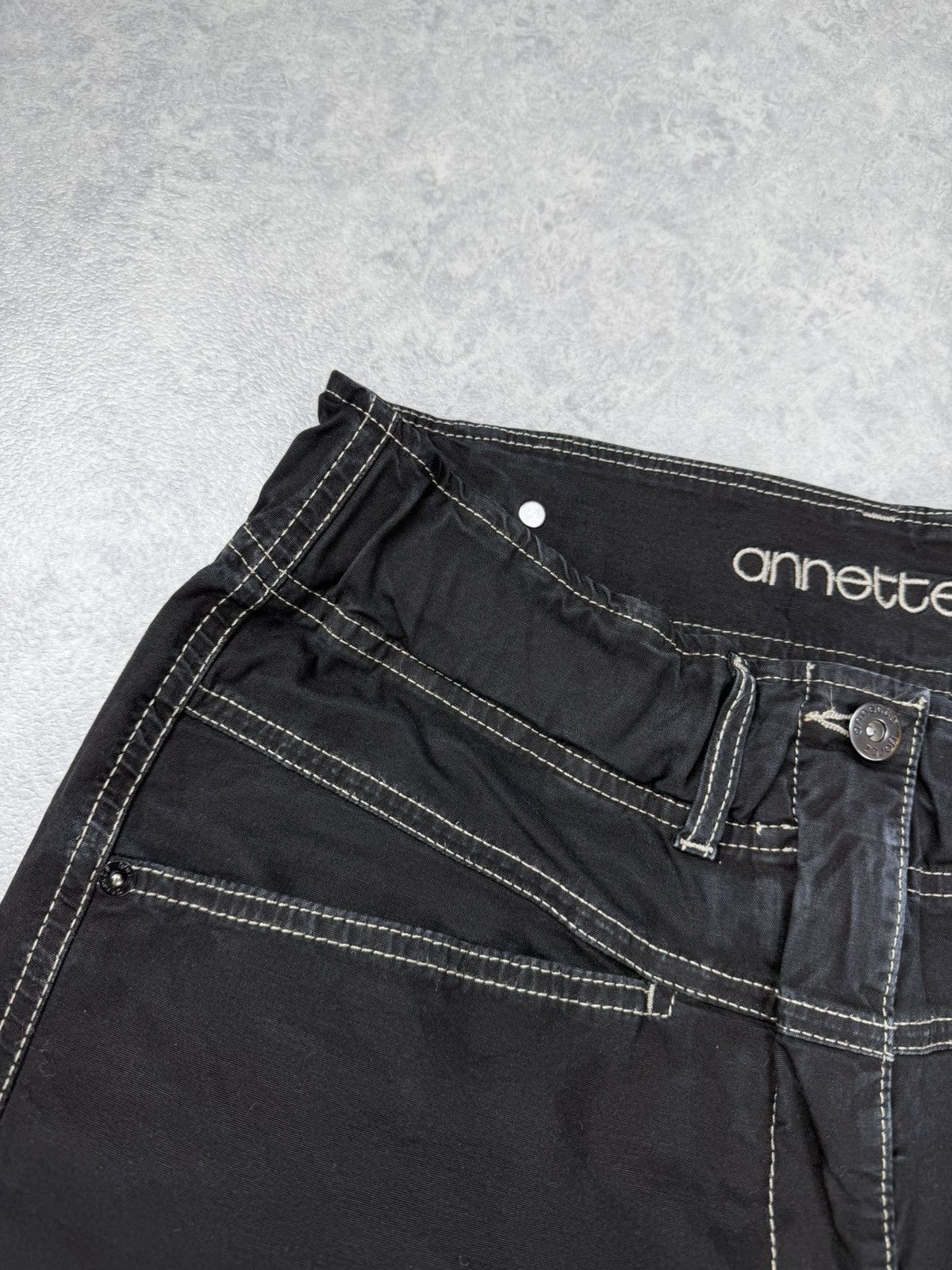 Annette Gortz Annette Gortz Cotton Black Trousers Pants Size 38 Size 26" / US 2 / IT 38 - 7 Thumbnail