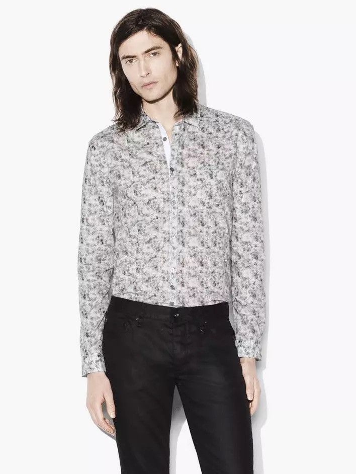 John Varvatos Abstract leaf shirt. Small Size US S / EU 44-46 / 1 - 1 Thumbnail