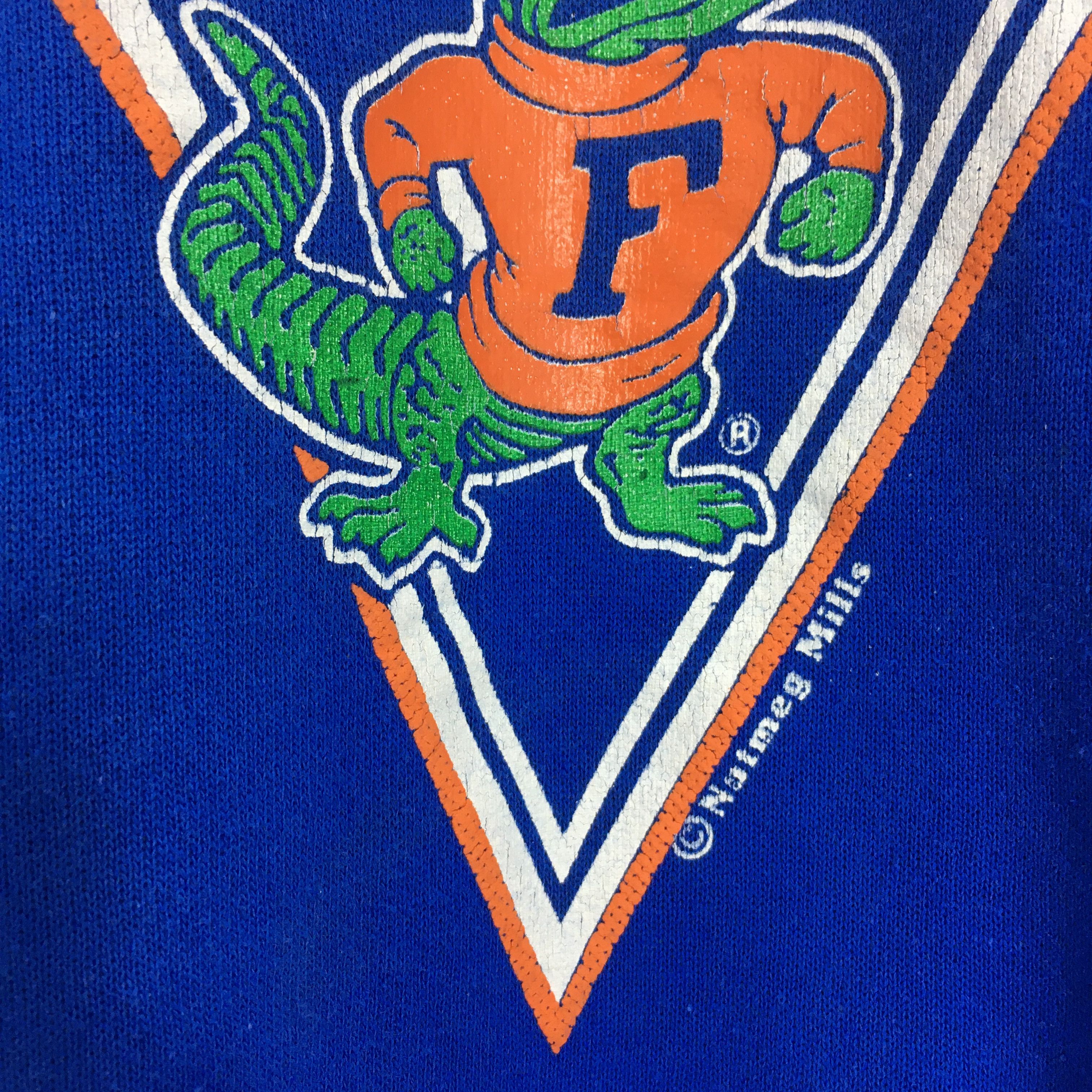 NCAA × Nutmeg × Vintage Vintage 90s Florida Gators NCAA Sweatshirt XLarge Size US XL / EU 56 / 4 - 4 Thumbnail