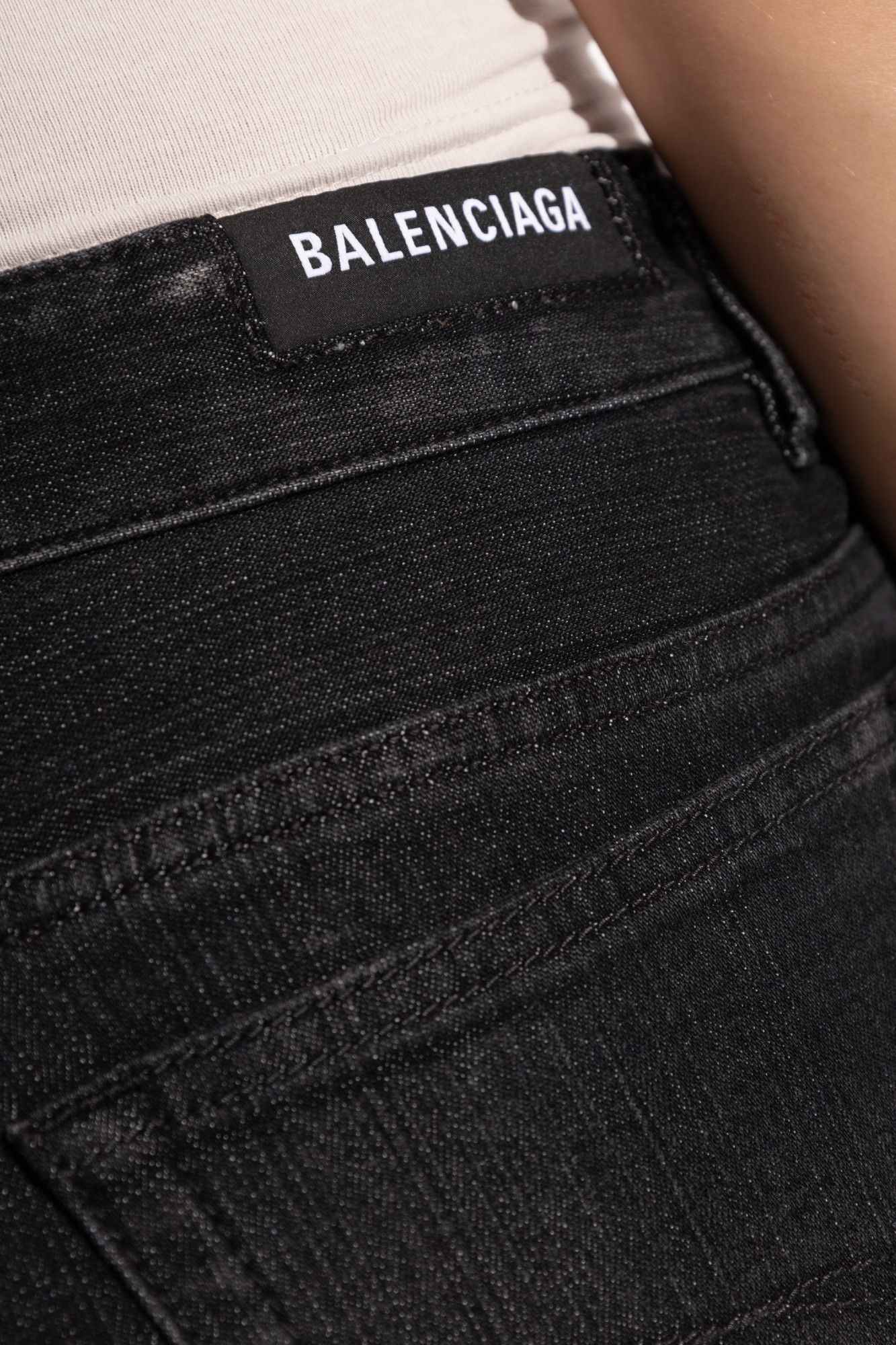 Balenciaga o1la1rc1a1125 Low Waist Seamless Pants in Black Size 26" / US 2 / IT 38 - 5 Thumbnail
