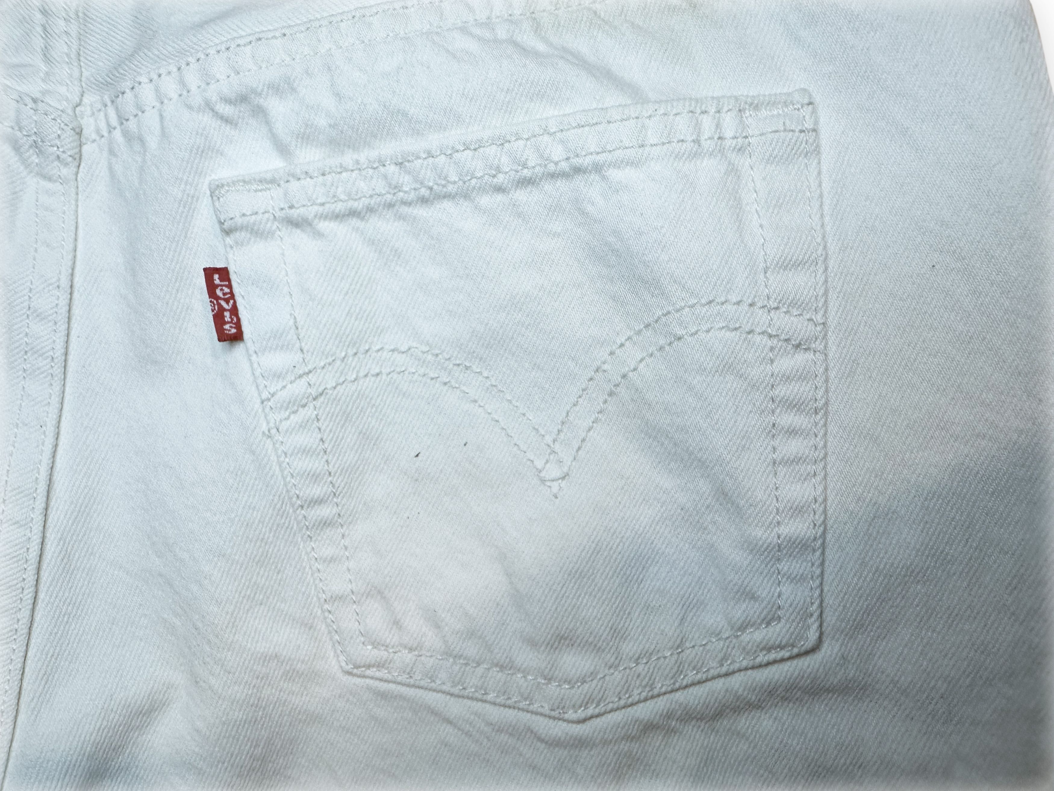 Levi's White Levis Denim Size US 32 / EU 48 - 5 Thumbnail
