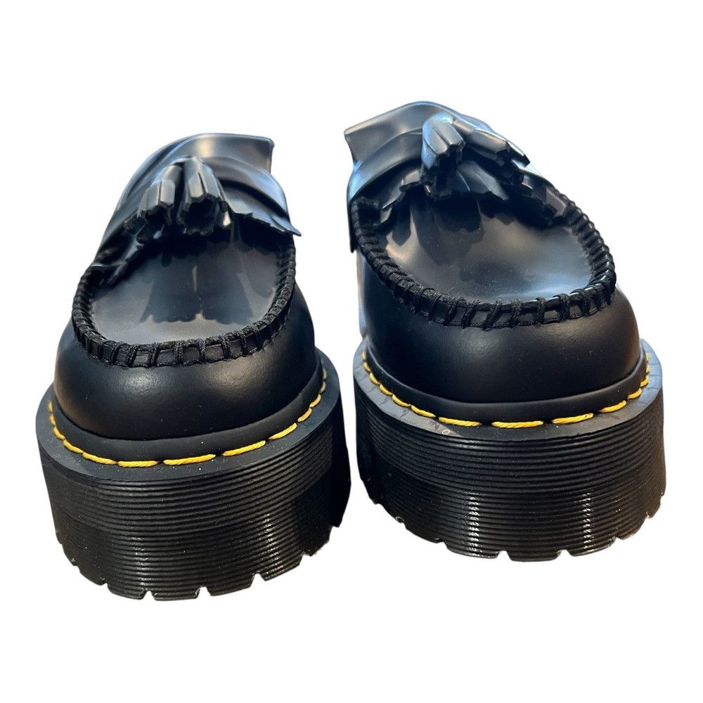 Dr. Martens Adrian Tassel Platform Loafers Black Leather Lu display picture 1