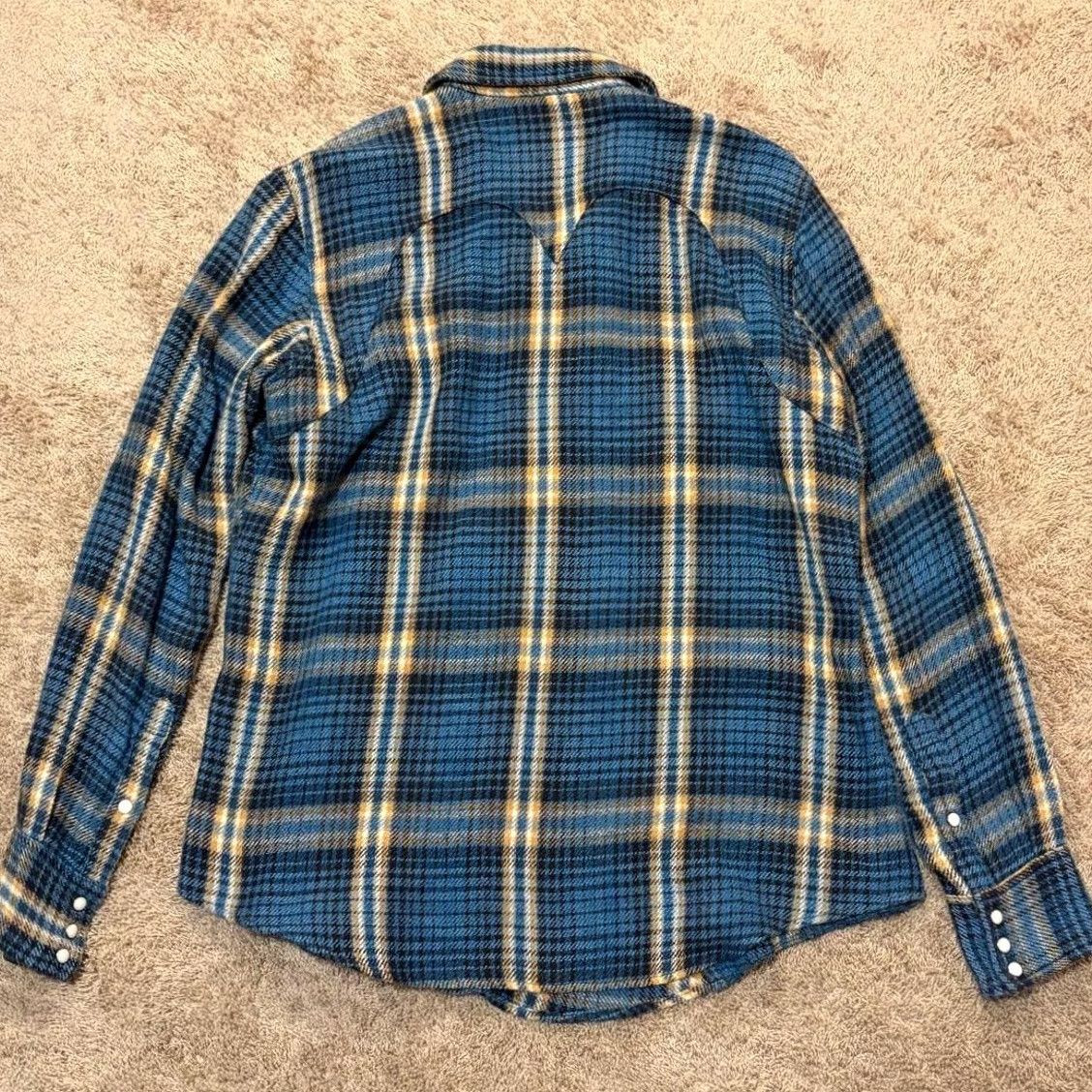 Kapital KAPITAL Western Flannel Shirt Size 3 Blue Plaid Asymmetric Excellent Condition Size US L / EU 52-54 / 3 - 2 Thumbnail