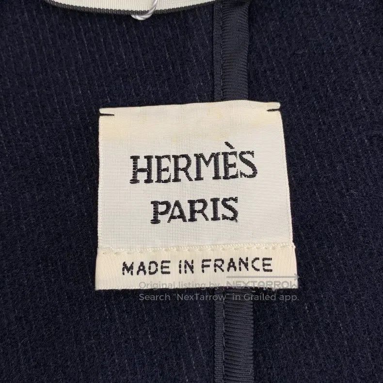 Hermes Hermes Gray Wool Lamb Skin Trimmed Hooded Long Sleeve Coat Size XXS / US 00 / IT 34 - 5 Thumbnail