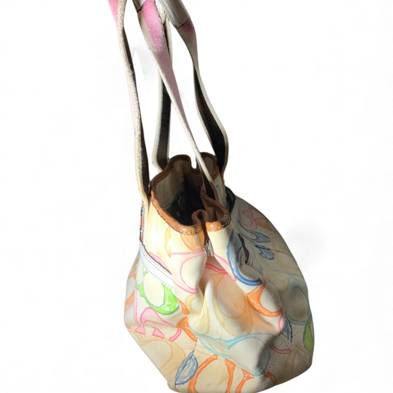 Coach Coach Multicolored Hand Tote (item#b157) Size ONE SIZE - 2 Thumbnail