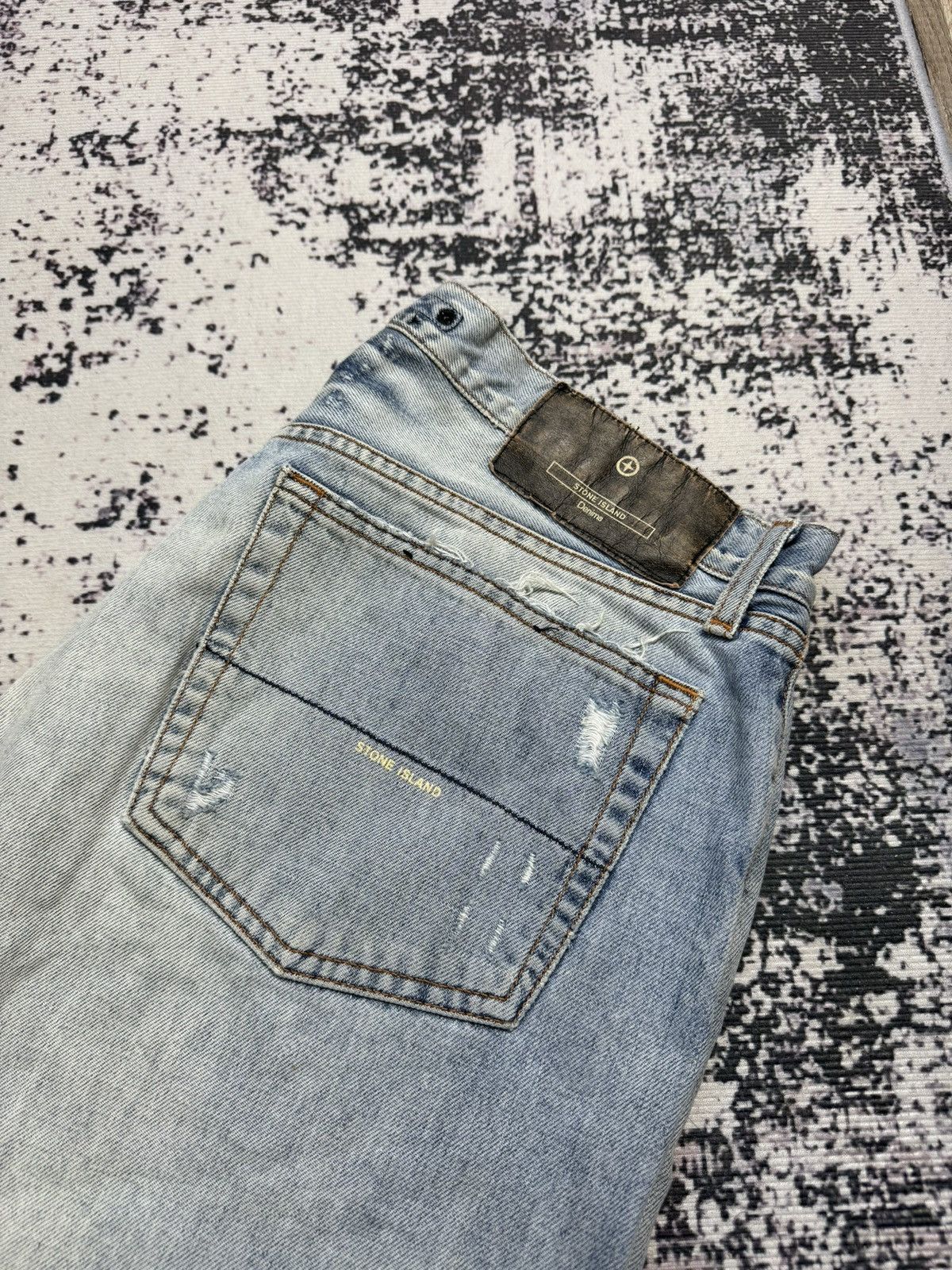 Stone Island × Vintage Stone Island blue denim jeans 34 vintage Size US 34 / EU 50 - 6 Thumbnail