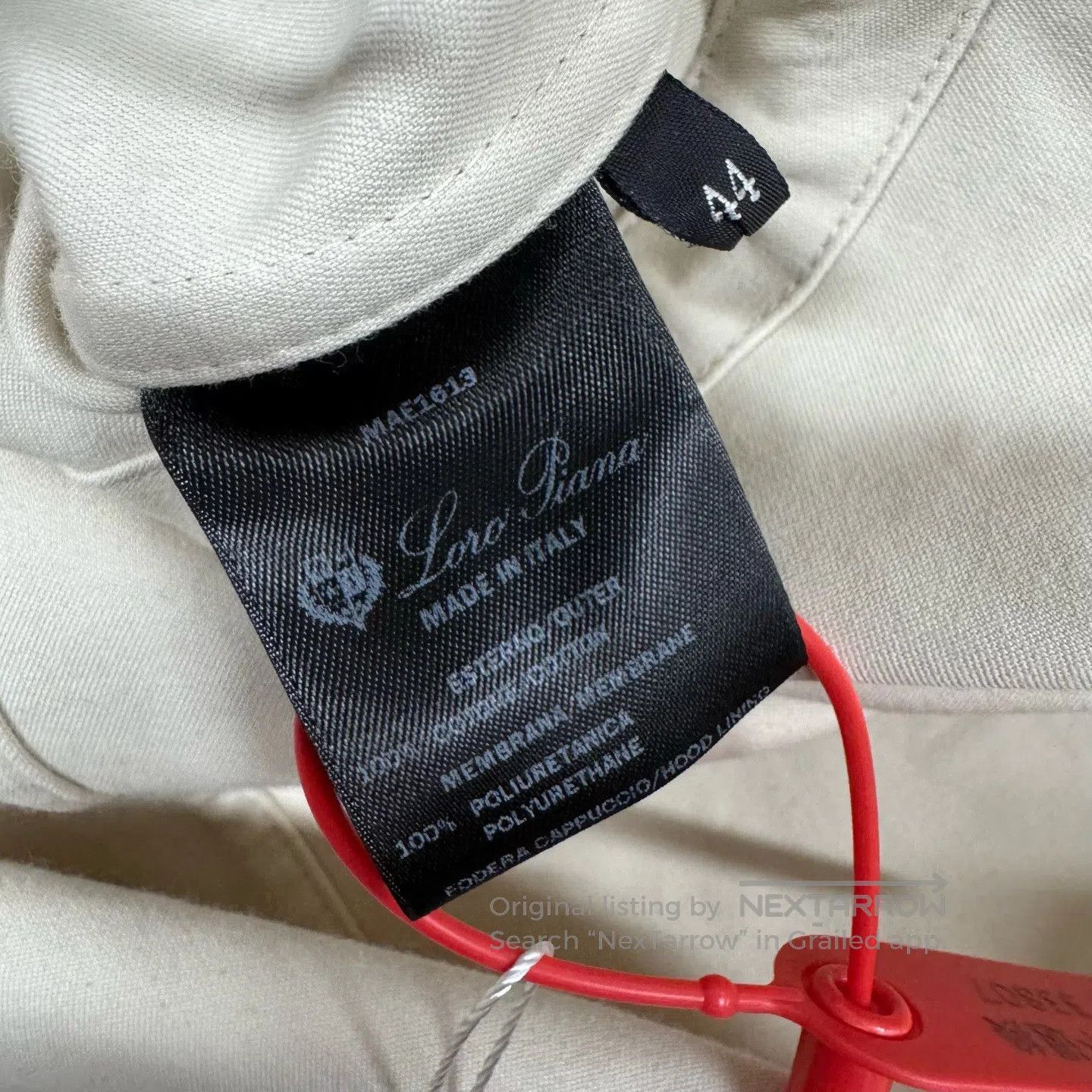 Loro Piana LORO PIANA Ruffled, medium-length trench coat| Size US XS / EU 42 / 0 - 6 Thumbnail