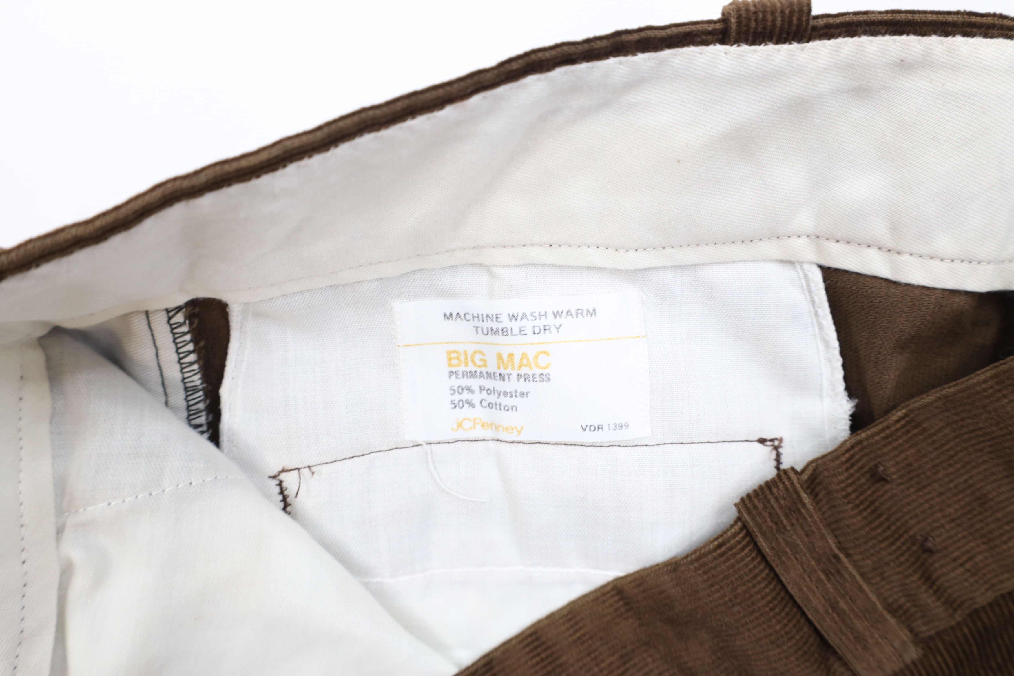 Big Mac Vintage 60s 70s Big Mac Wide Leg Corduroy Chino Pants USA Size US 42 / EU 58 - 6 Thumbnail
