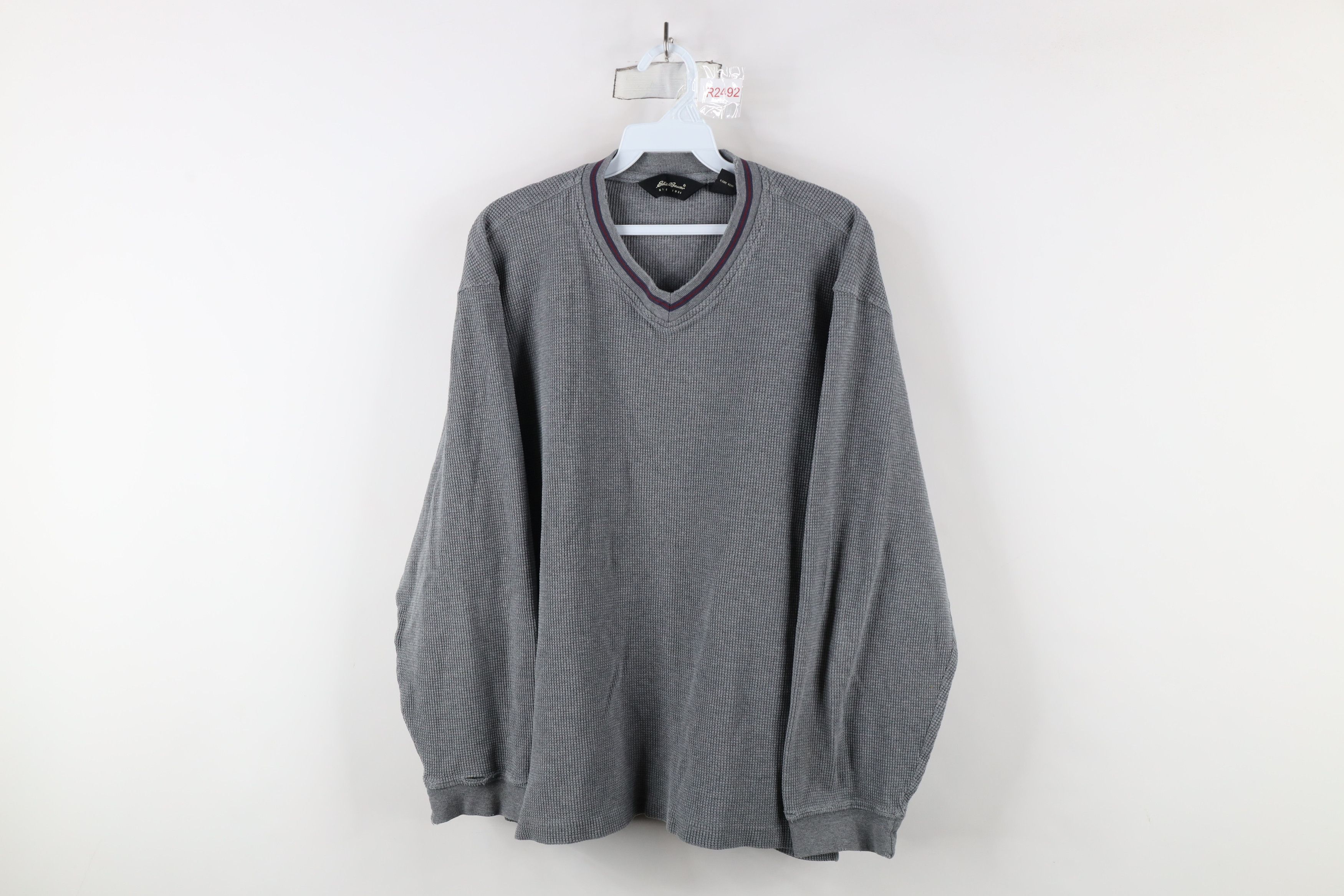 Eddie Bauer × Vintage Vintage 90s Eddie Bauer Waffle Knit Long Sleeve T-Shirt Size US L / EU 52-54 / 3 - 1 Thumbnail