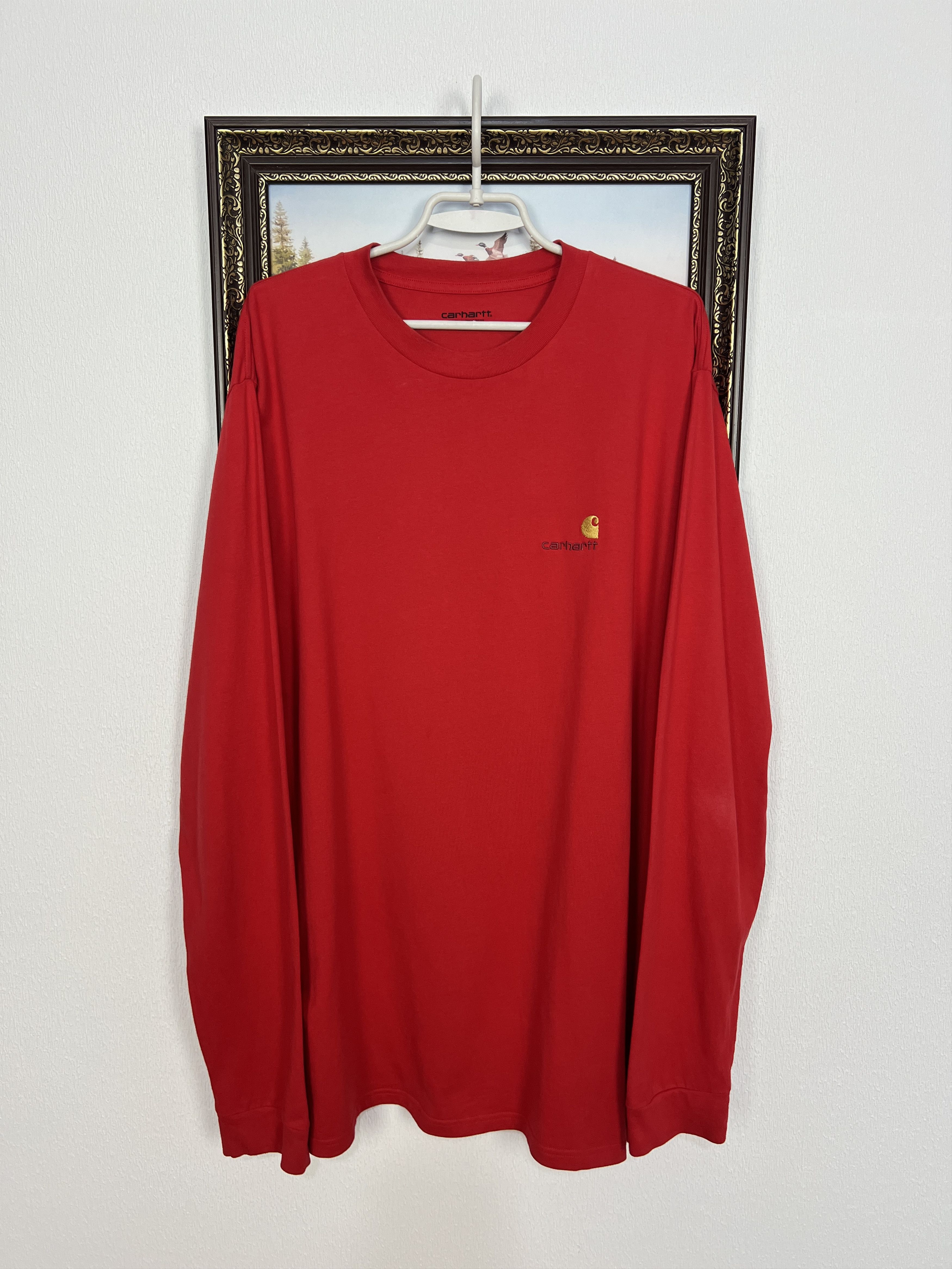 Carhartt WIP Long Sleeve Shirt Jersey Big Logo Spell Out Rare Size US XXL / EU 58 / 5 - 1 Thumbnail
