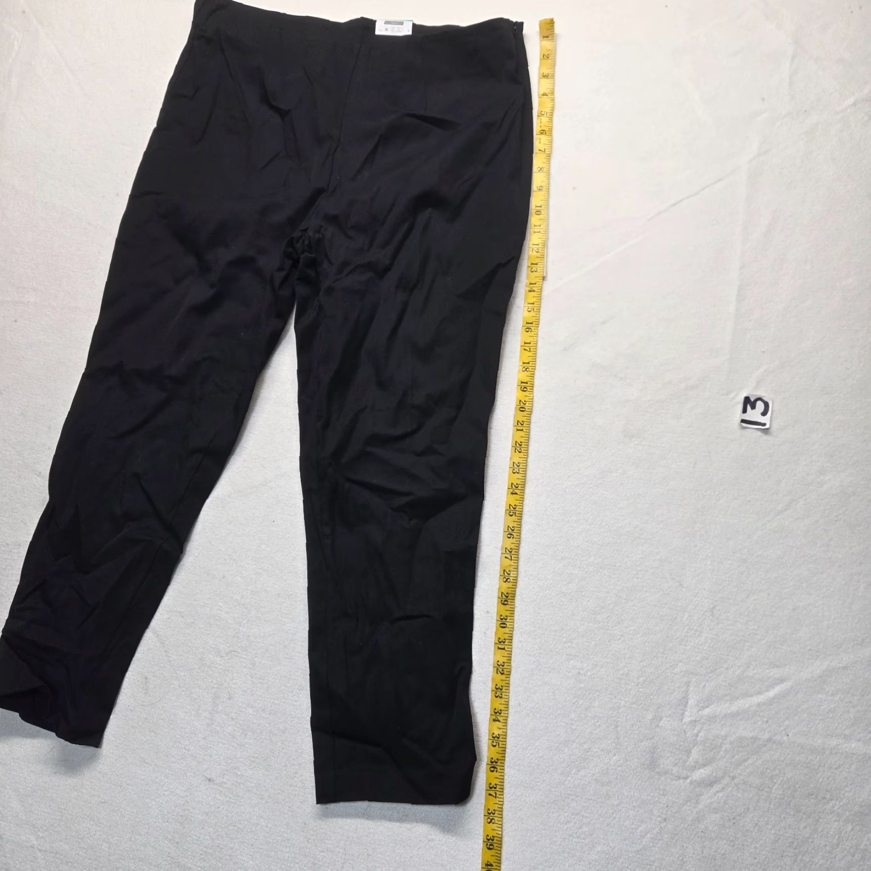 Vintage Time and Tru Skinny Side Zip Pants Women's 16 Black Stretch Multi Occasion Size 38" / US 16 / IT 52 - 6 Thumbnail