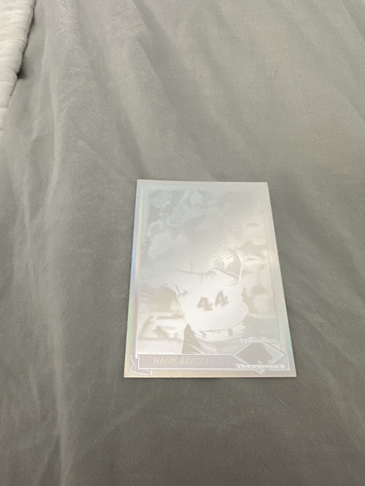 image of Mlb x Vintage Insane Hank Aaron Card in Silver, Men's