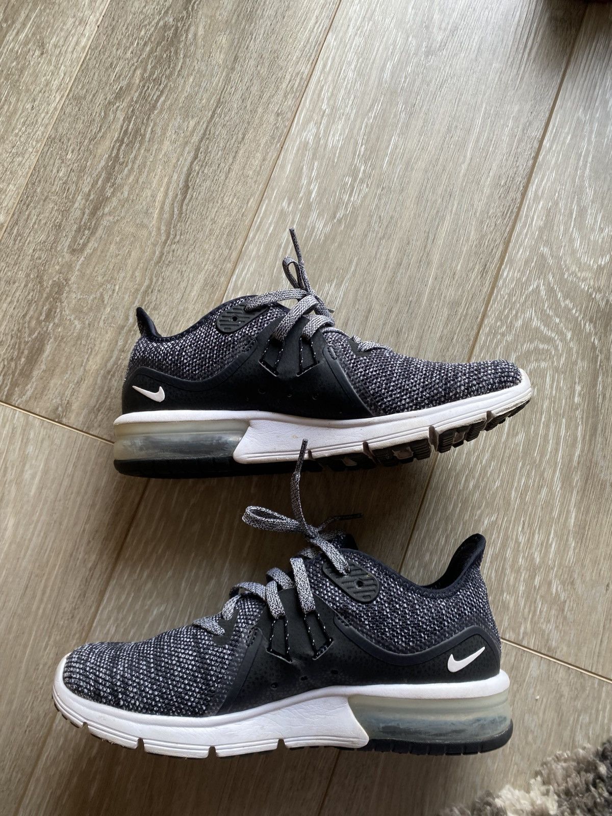 Nike Womens airmax sequent 3 “black” Size US 6.5 / IT 36.5 - 2 Thumbnail