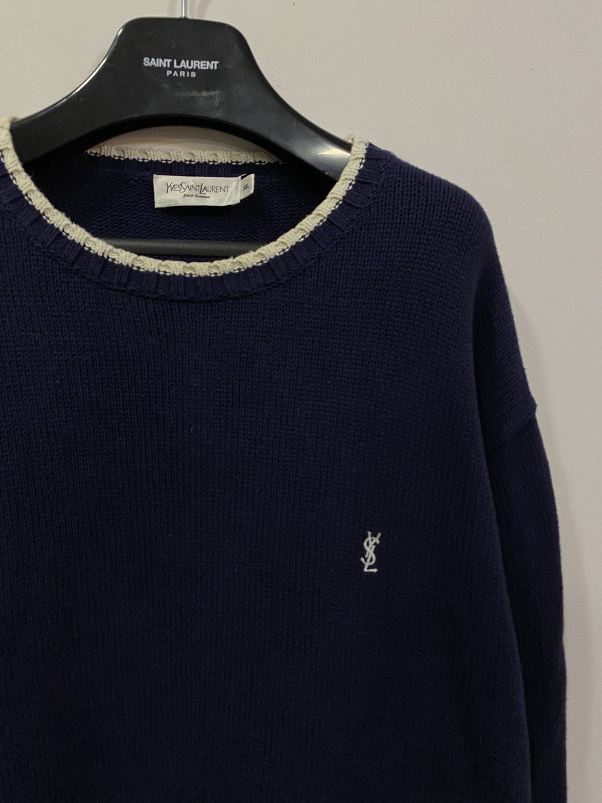 Yves Saint Laurent YSL Sweater Knit Heavy Thick Size US XXL / EU 58 / 5 - 10 Thumbnail