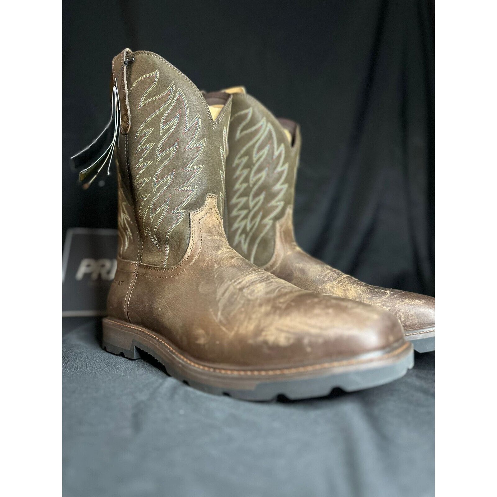 Ariat Ariat Sport Wide Square Toe Men's Size 15 D Brown Leather Size US 15 / EU 48 - 1 Thumbnail