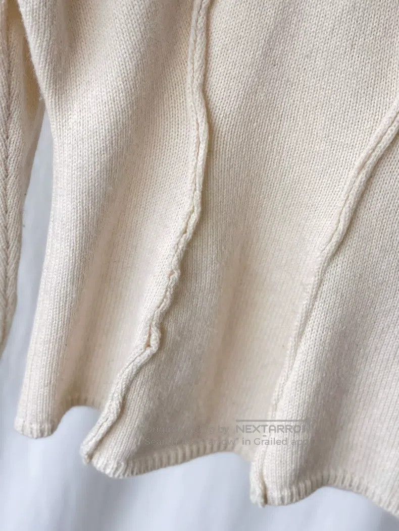 Comme des Garcons Comme Des Garcons Cream White Coarse Pleat Oversize Wool S Size M / US 6-8 / IT 42-44 - 6 Thumbnail