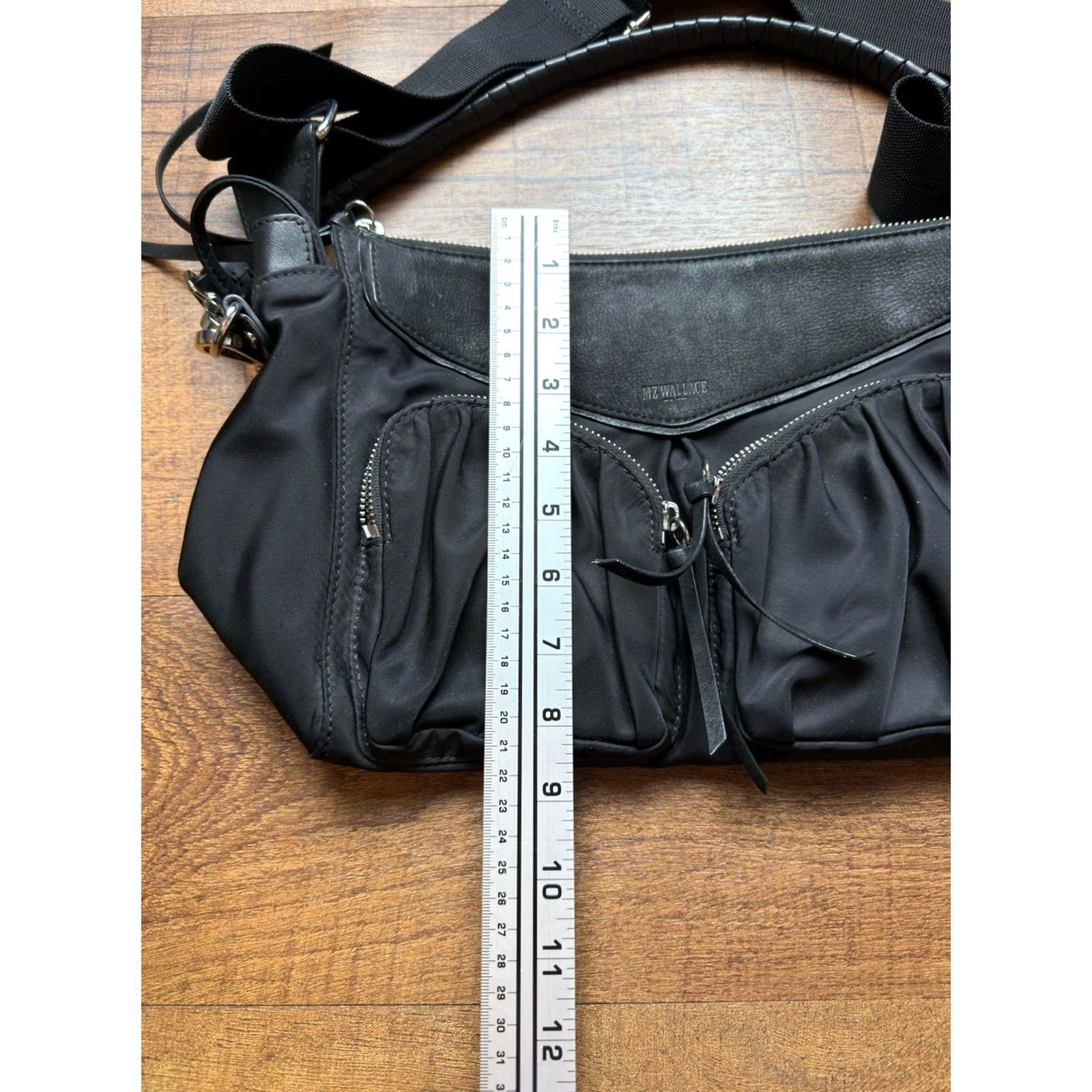MZ Wallace VINTAGE mz wallace Crossbody Bag Suede / Nylon + Mini Makeup Bag Black Nylon Leather Size ONE SIZE - 7 Thumbnail