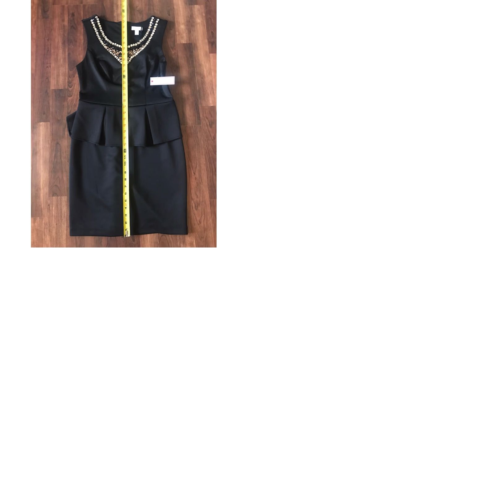 Vintage VINTAGE BISOU BISOU Michele Bohbot Womens Dress Black Embellished Layered Upper Short Sleeveless Size 10 Womens Size L / US 10 / IT 46 - 9 Thumbnail