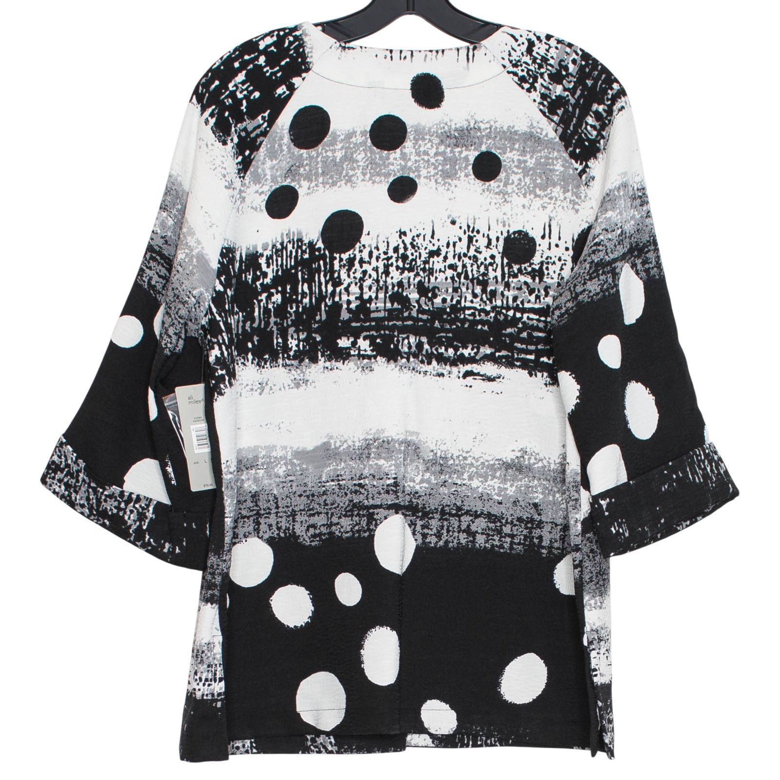 Other NWT Ali Miles Abstract Jacket Black White Artsy Button L Size L / US 10 / IT 46 - 3 Thumbnail