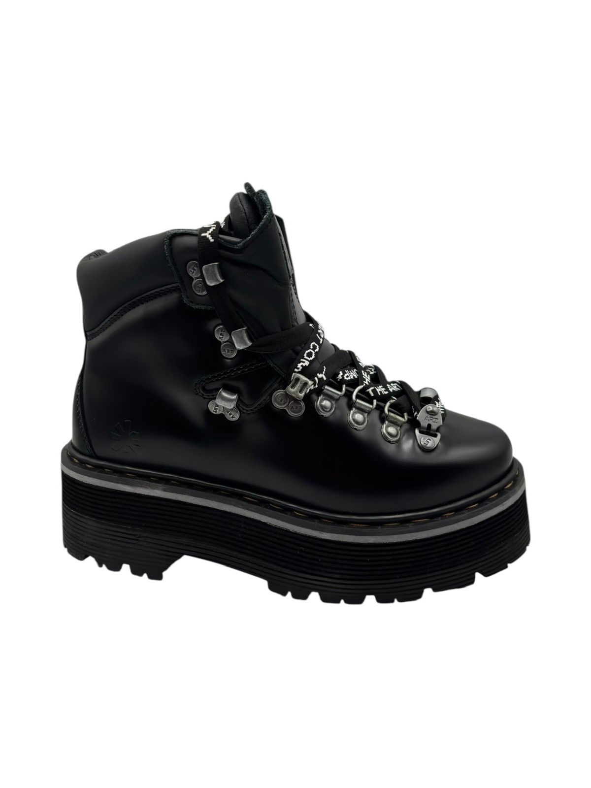 Other Vintage Art black leather platform boots Size 39 Size US 6 / IT 36 - 5 Thumbnail