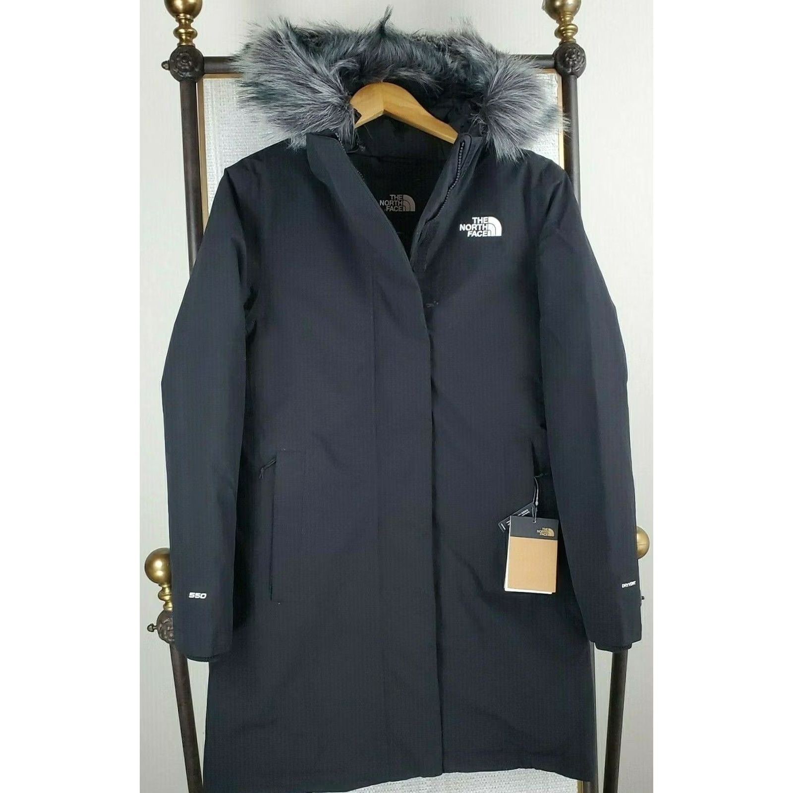 The North Face The North Face Womens 550 Down Parka Jacket Arctic Black Small NWT Waterproof Windproof Hooded Size S / US 4 / IT 40 - 6 Thumbnail