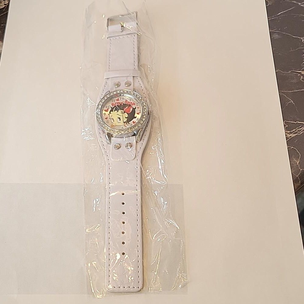 Other King betty boop w/ diamond color style Stones watch white Size ONE SIZE - 3 Thumbnail