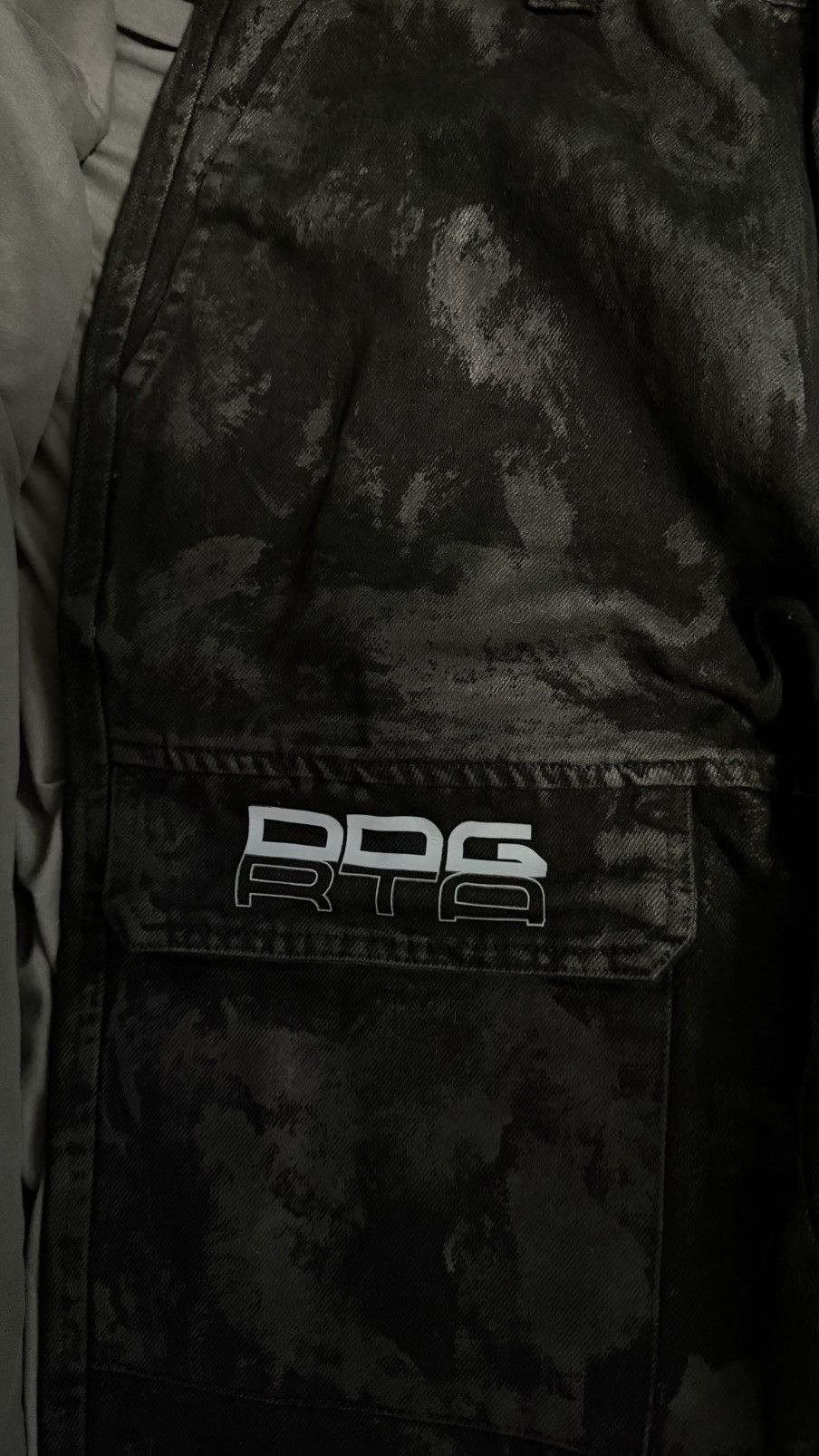 Rta Black Wax Coated RTA Cargos - DDG Size US 32 / EU 48 - 2 Thumbnail