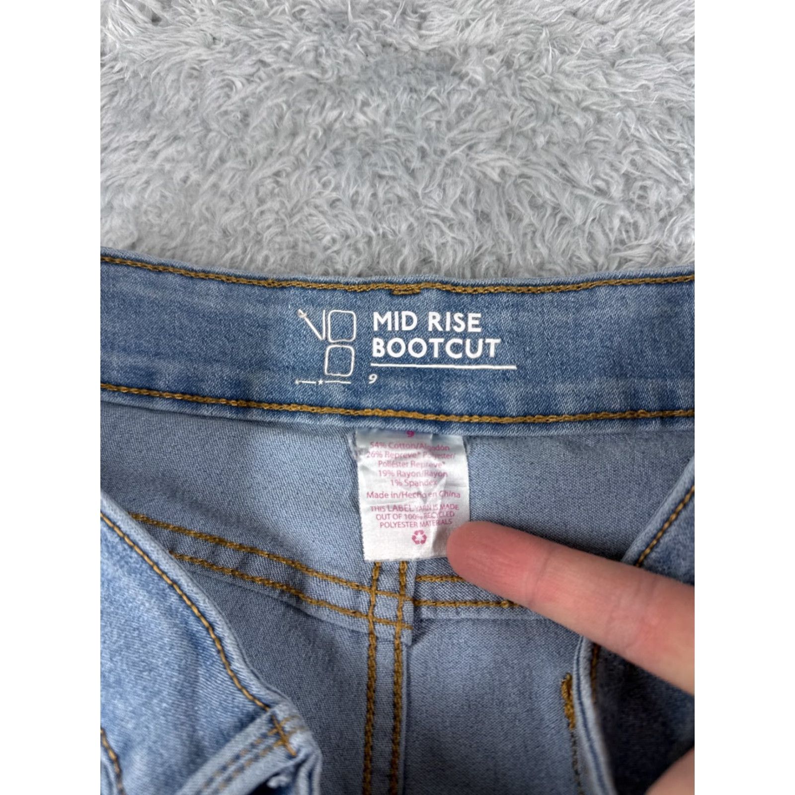 Vintage No Boundaries Jeans Bootscut Denim 27x30 Womens 9 Blue Cotton 5-Pocket Mid Rise Regular Inseam 30in Vintage: No Size 30" / US 8 / IT 44 - 6 Thumbnail