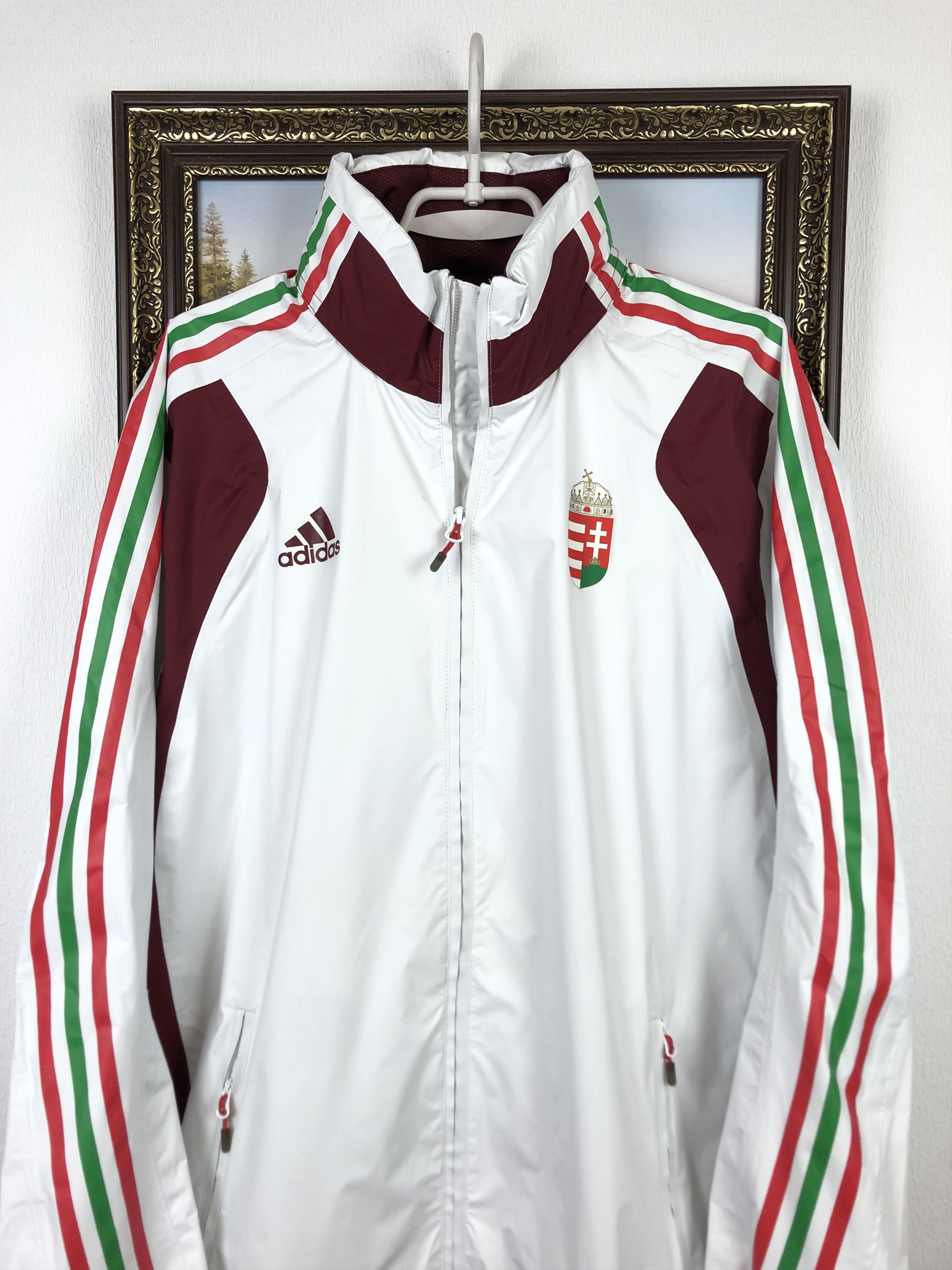 Adidas Vintage Adidas Hungary Football Suit Set Jacket Pants Track Size US XL / EU 56 / 4 - 3 Thumbnail