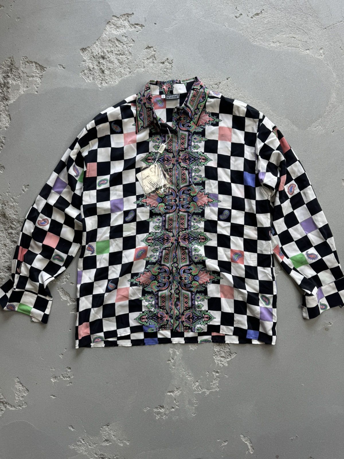 Versace Gianni Versace Silk Shirt 32 46 Baroque Button Up Size US M / EU 48-50 / 2 - 3 Thumbnail