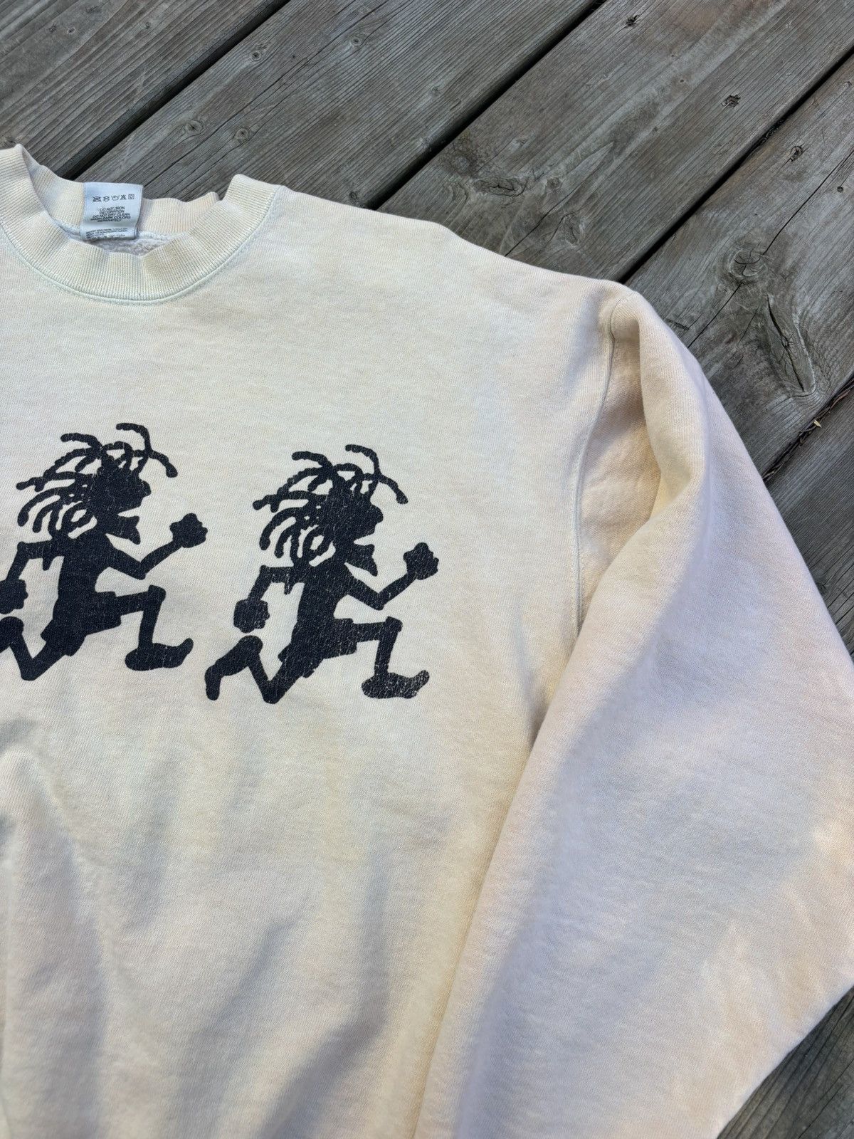 Fruit Of The Loom Vintage Very Rare 90’s Babylon Reggae Stick Figure Crewneck Size US XL / EU 56 / 4 - 5 Thumbnail