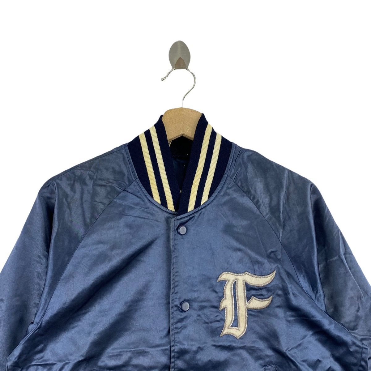 Japanese Brand VAILO SPORTSWEAR Baseball Japan F Blue Coach Jacket Size US M / EU 48-50 / 2 - 2 Thumbnail