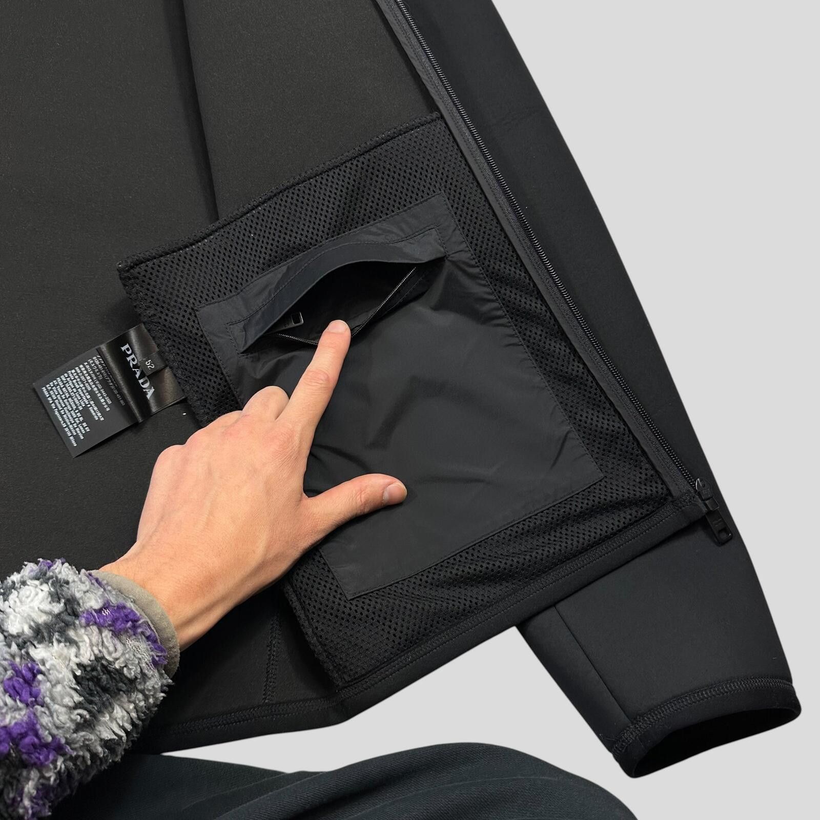 Prada Prada Milano 2018 Technical Scuba Rubber Race Logo Jacket M Size US M / EU 48-50 / 2 - 9 Thumbnail