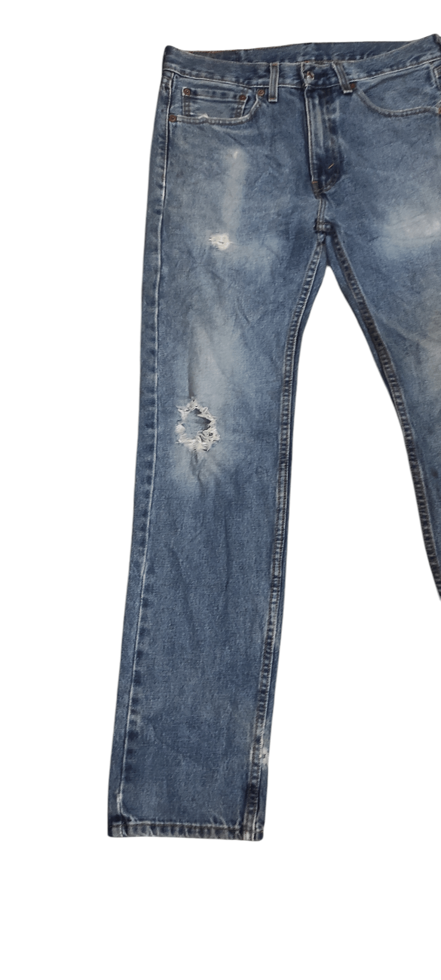 Levi's Vintage Distressed Levis 505 Dirty Washed Size US 32 / EU 48 - 4 Thumbnail