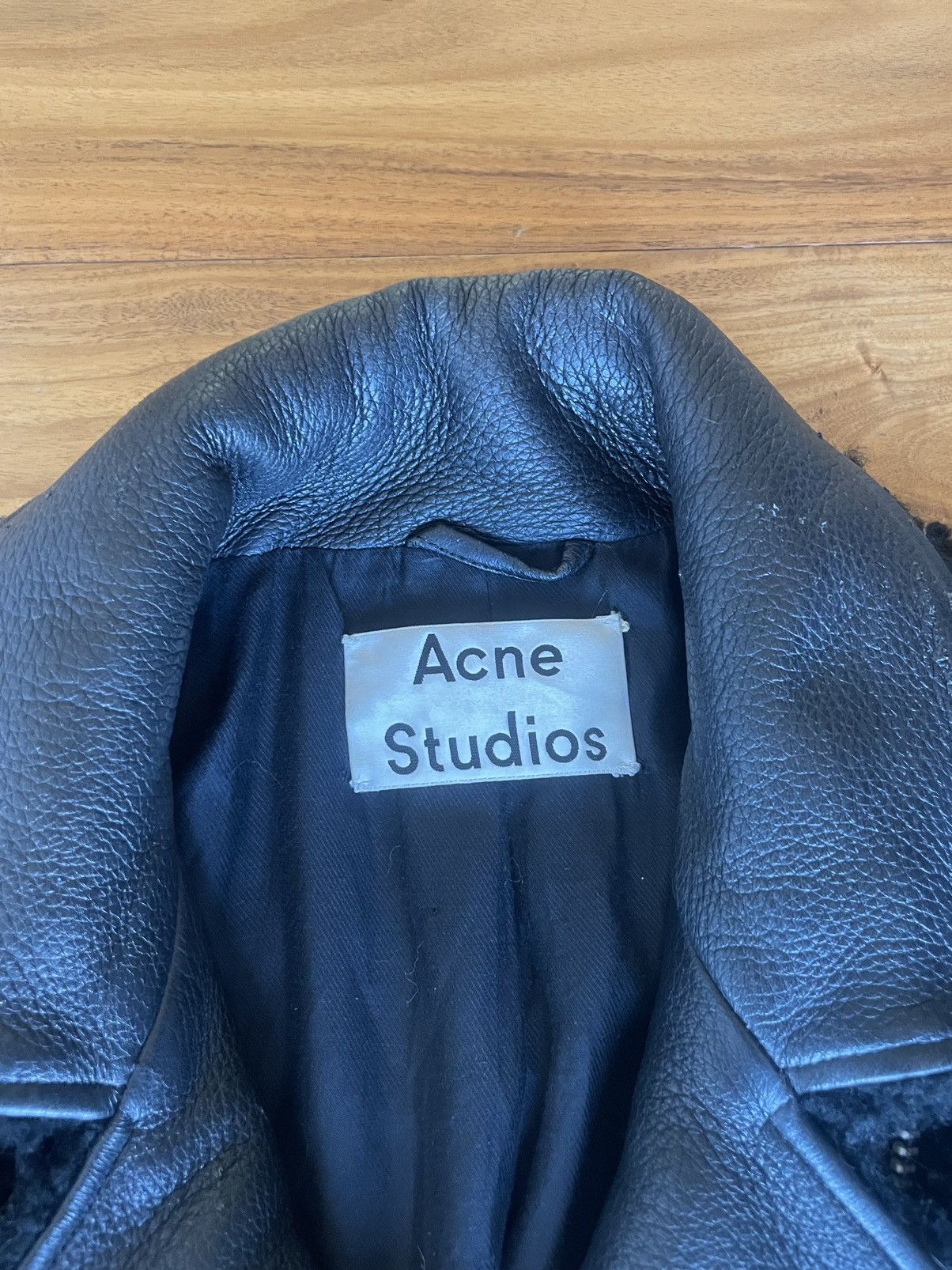 Acne Studios More Teddy AW14 Shearling Leather Moto Size XS / US 0-2 / IT 36-38 - 6 Thumbnail