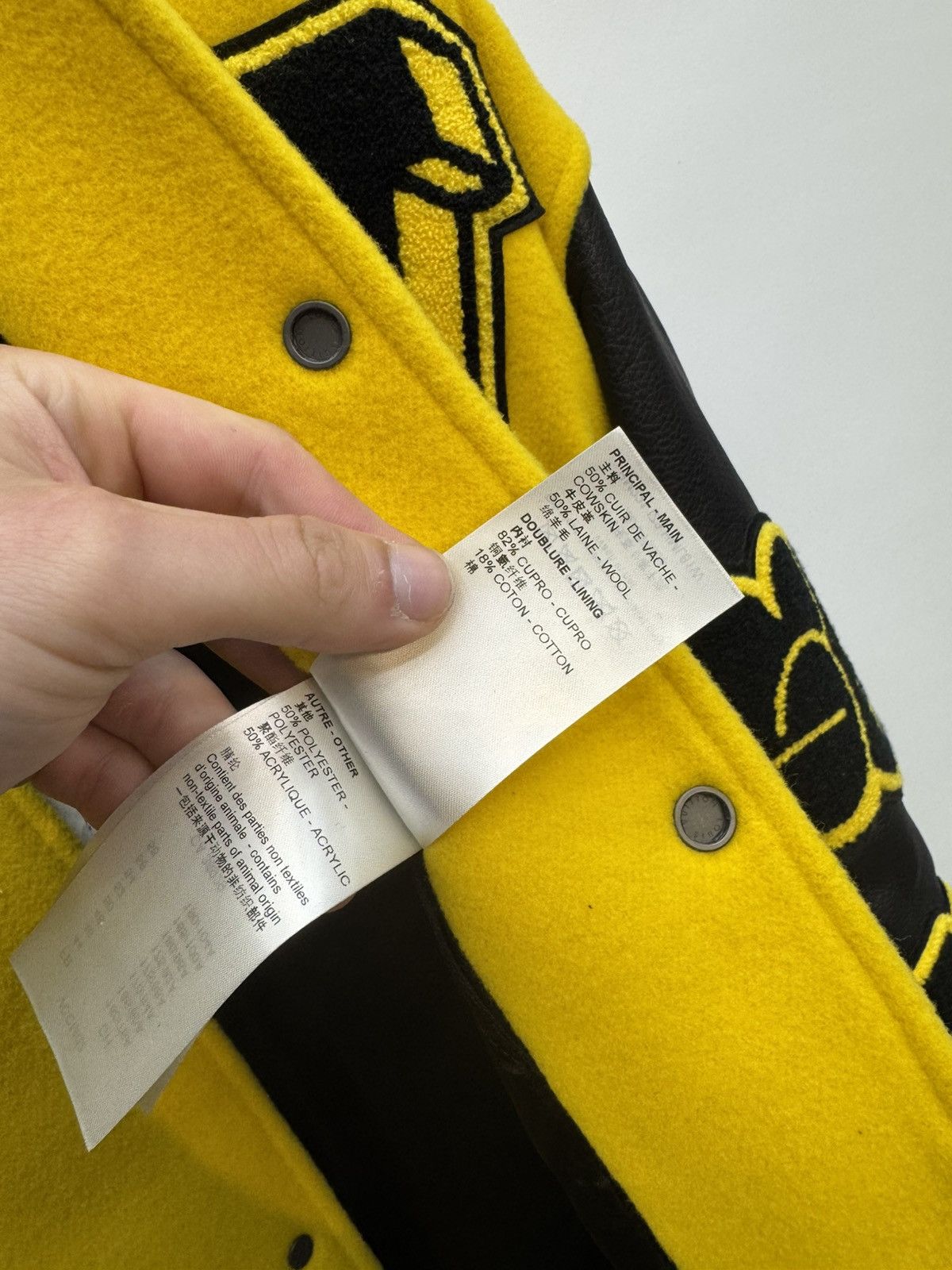 Louis Vuitton Louis Vuitton Varsity Jacket Yellow Size US M / EU 48-50 / 2 - 11 Thumbnail