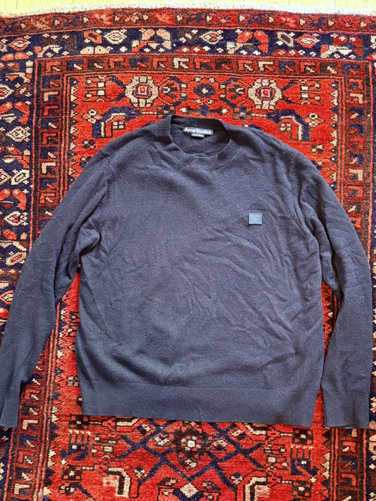 Acne Studios Black Wool Crewneck Sweater Size S Size US S / EU 44-46 / 1 - 1 Thumbnail