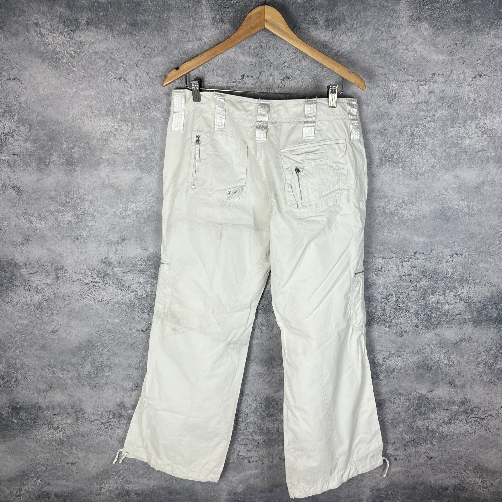 Other Cargo Pants Women's Size 13 White ` Size 36" / US 14 / IT 50 - 7 Thumbnail
