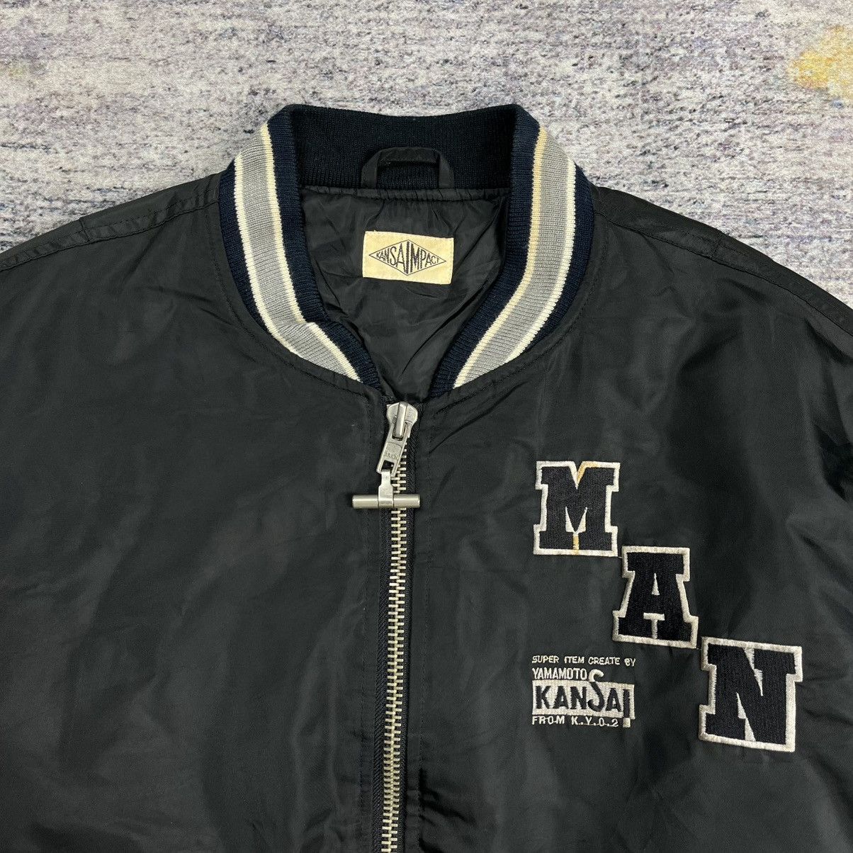 Yohji Yamamoto 90s Kansai Yamamoto embroidery dragon reflective logo jacket Size US L / EU 52-54 / 3 - 6 Thumbnail