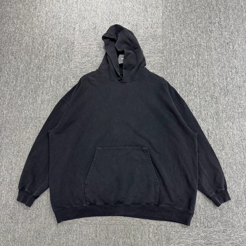 Balenciaga Washed Old Rhinestone Letter Hoodie