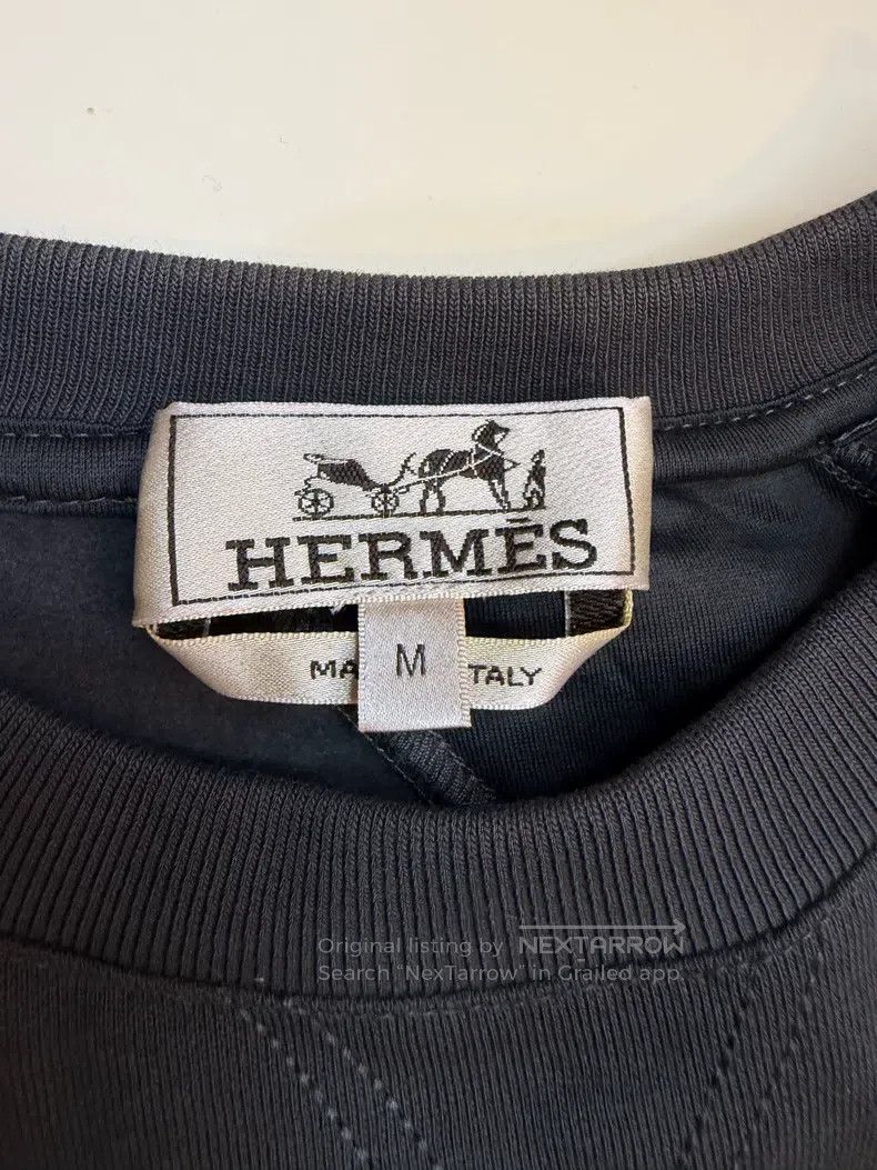 Hermes Hermes Light Gray Spring/Summer Short Sleeve Size M / US 6-8 / IT 42-44 - 3 Thumbnail